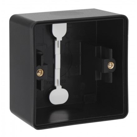 Niko-servodan Splashproof Surface-mounting Box With Two Single Flexible Inputs For Mounting One Function Black - Schaltereinheiten 761-83101