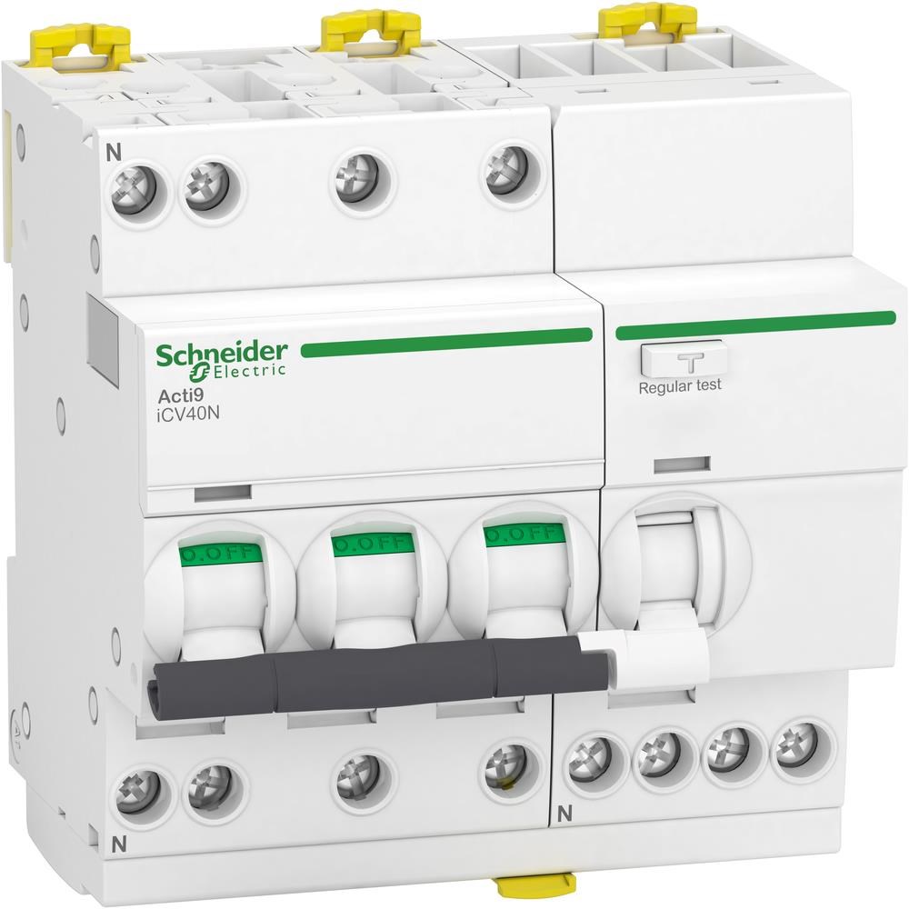 Schneider Electric Kombiafbryder Rcbo Icv40n 3 Pol + Nul C-karakteristik 16a 30ma Klasse a - Komponenten Fuer Schaltkaesten Und Schraenke A9dc3716