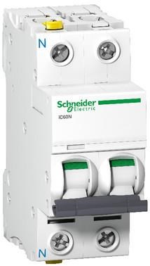 Schneider Electric Acti9 Ic60n Miniature Circuit Breaker 1p + n 13 a c Curve 10 ka - Komponenten Fuer Schaltkaesten Und Schraenke