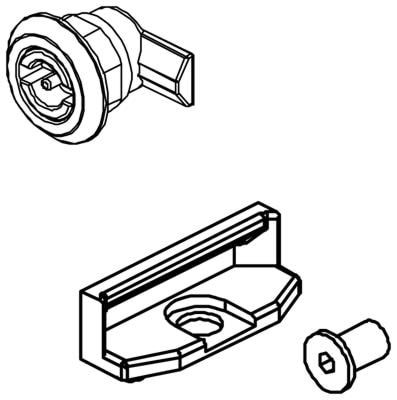 Cubic Double Bit Lock 3 mm Complete - Schaltkaesten Und Schraenke 0720-4001s