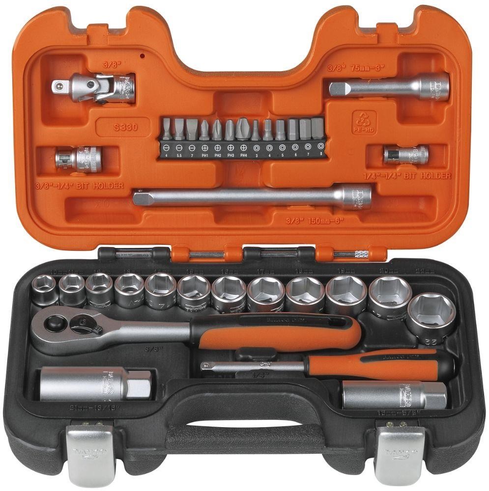 Bahco Socket Set 1/4 & 3/8 - Haus Garten S330