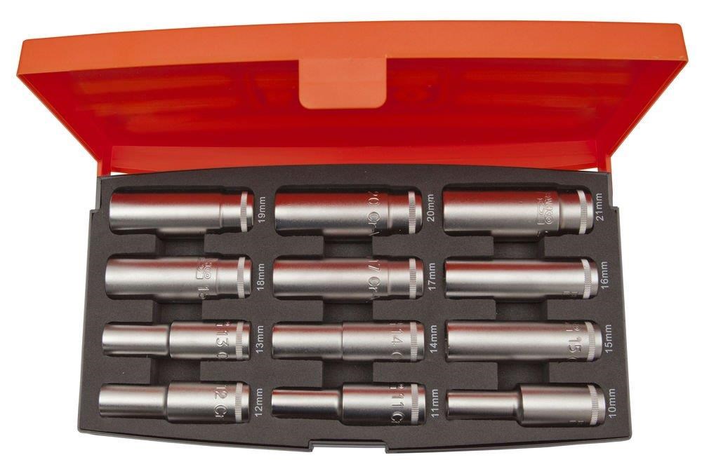 Bahco Socket Set 1/2 Lang 12 Pieces 10-21mm - Haus Garten S1612l