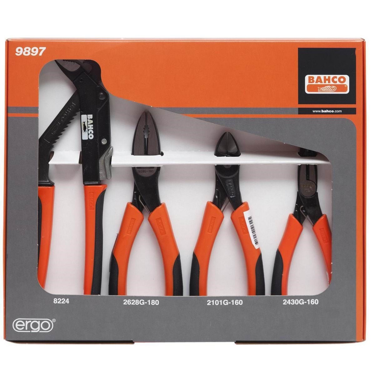 Bahco Set:Combi.Sidec.Slipj.Snipenos - Handwerkzeuge 9897