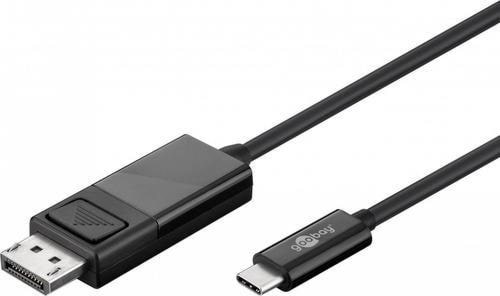 Pro Usb-c - Displayport - Black - 1.2m - Display Kabel Schwarz Usbc-dp-1.2-b