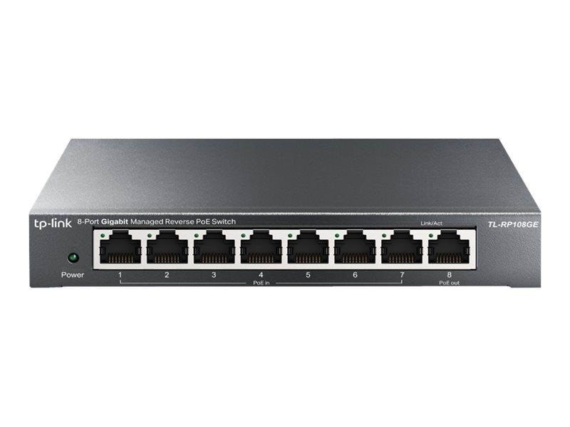 Tp-link Tl-rp108ge 8-port Gigabit Managed Reverse Poe Switch - Switches