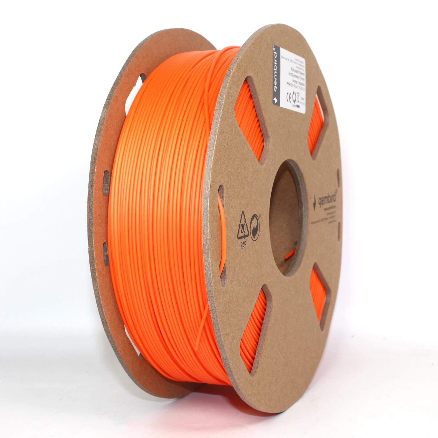Gembird Pla Filament - Orange - 1.75mm ø - 1 kg - Filament 3D Drucker