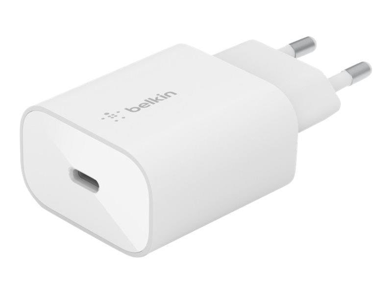 Belkin Boostcharge Usb-c PD 3.0 Pps Wall Charger 25w - White - Handys Adapter Und Ladegeraete Wca004vfwh
