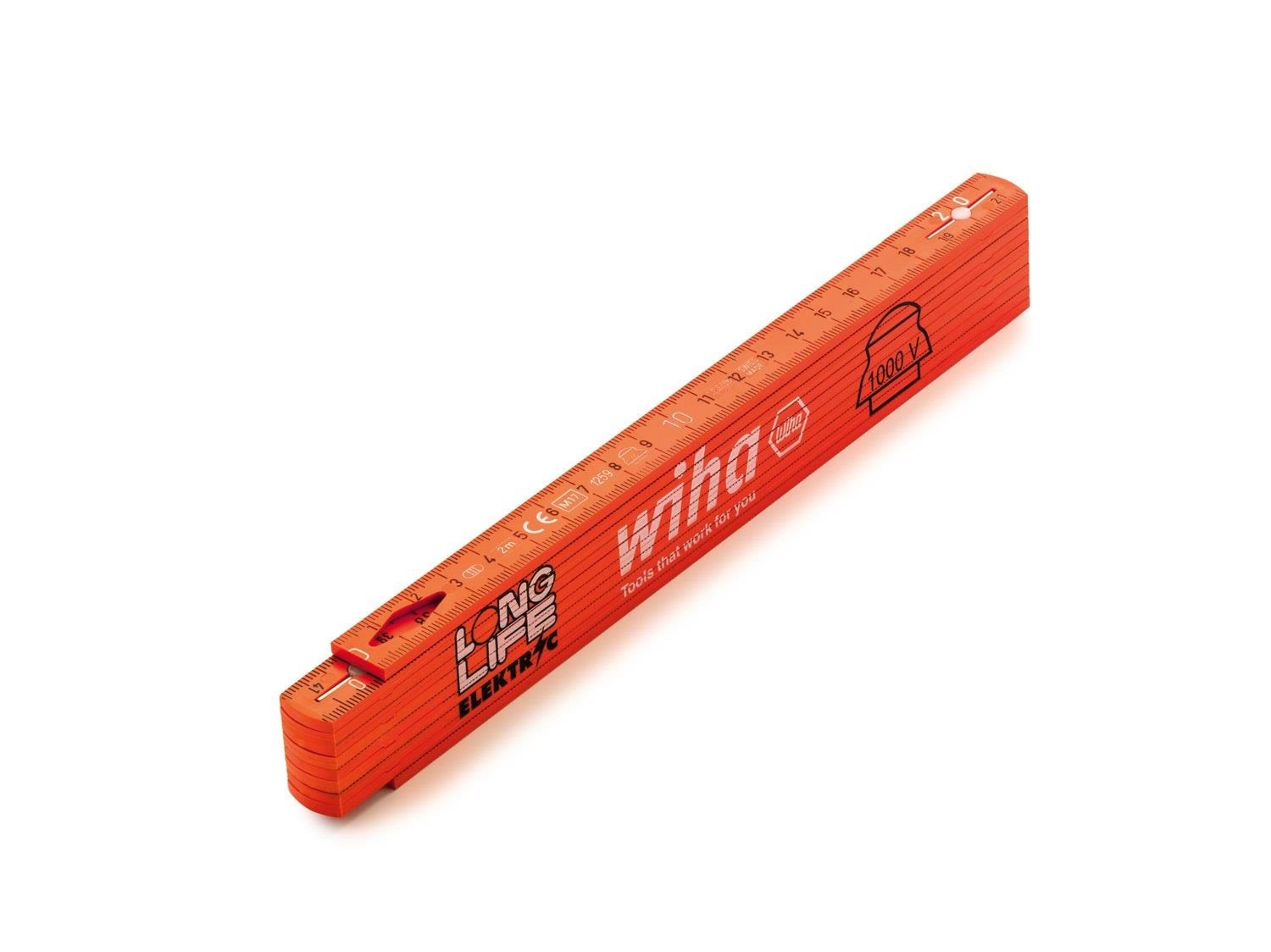 Wiha Electrician's Longlife Folding Ruler 2m - Haus Garten