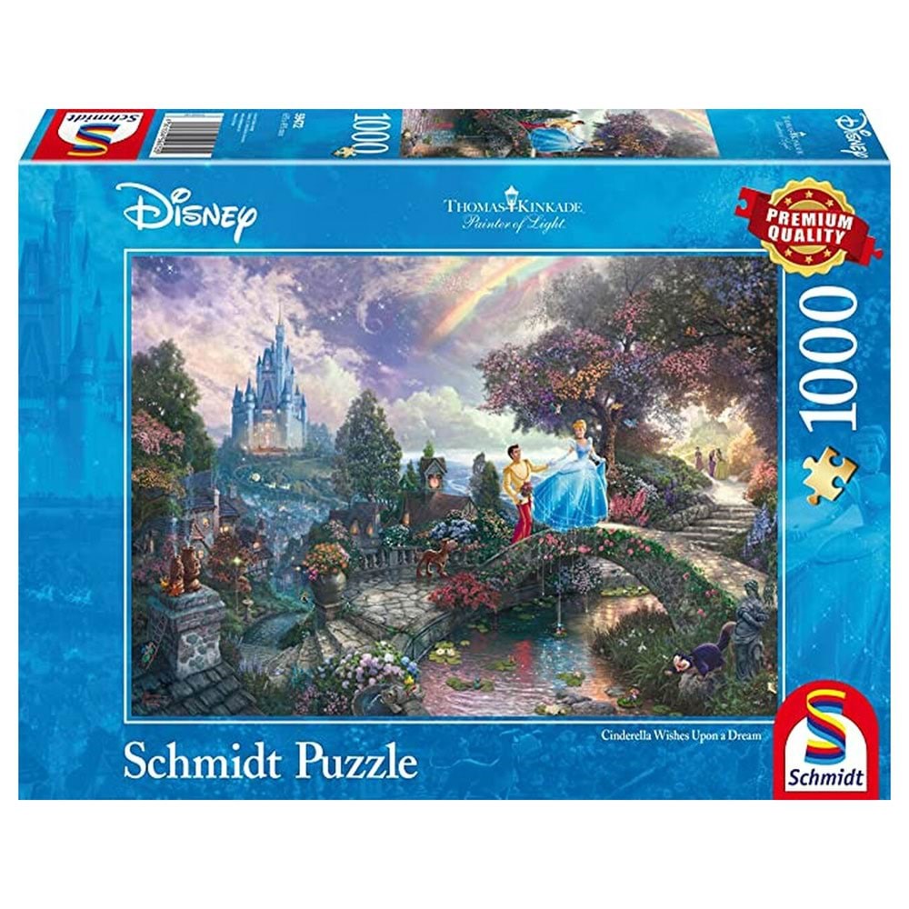 Schmidt Puzzle - Thomas Kinkade: Disney Cinderella 1000 Pcs 59472