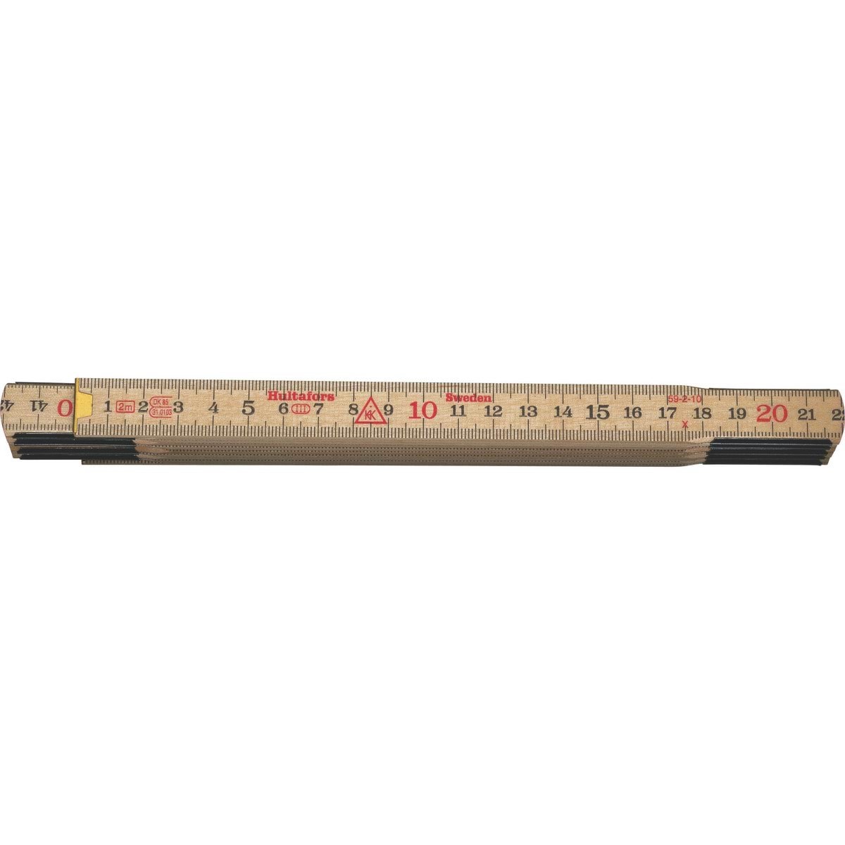 Hultafors Wooden Folding Ruler 2m 10 Links - Haus Garten 100004