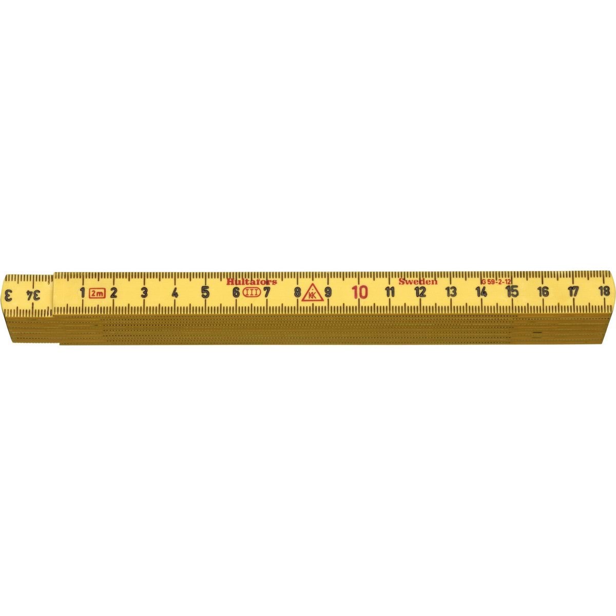 Hultafors Fiberglass Folding Rule G59 2m 12 Links - Haus Garten 200104
