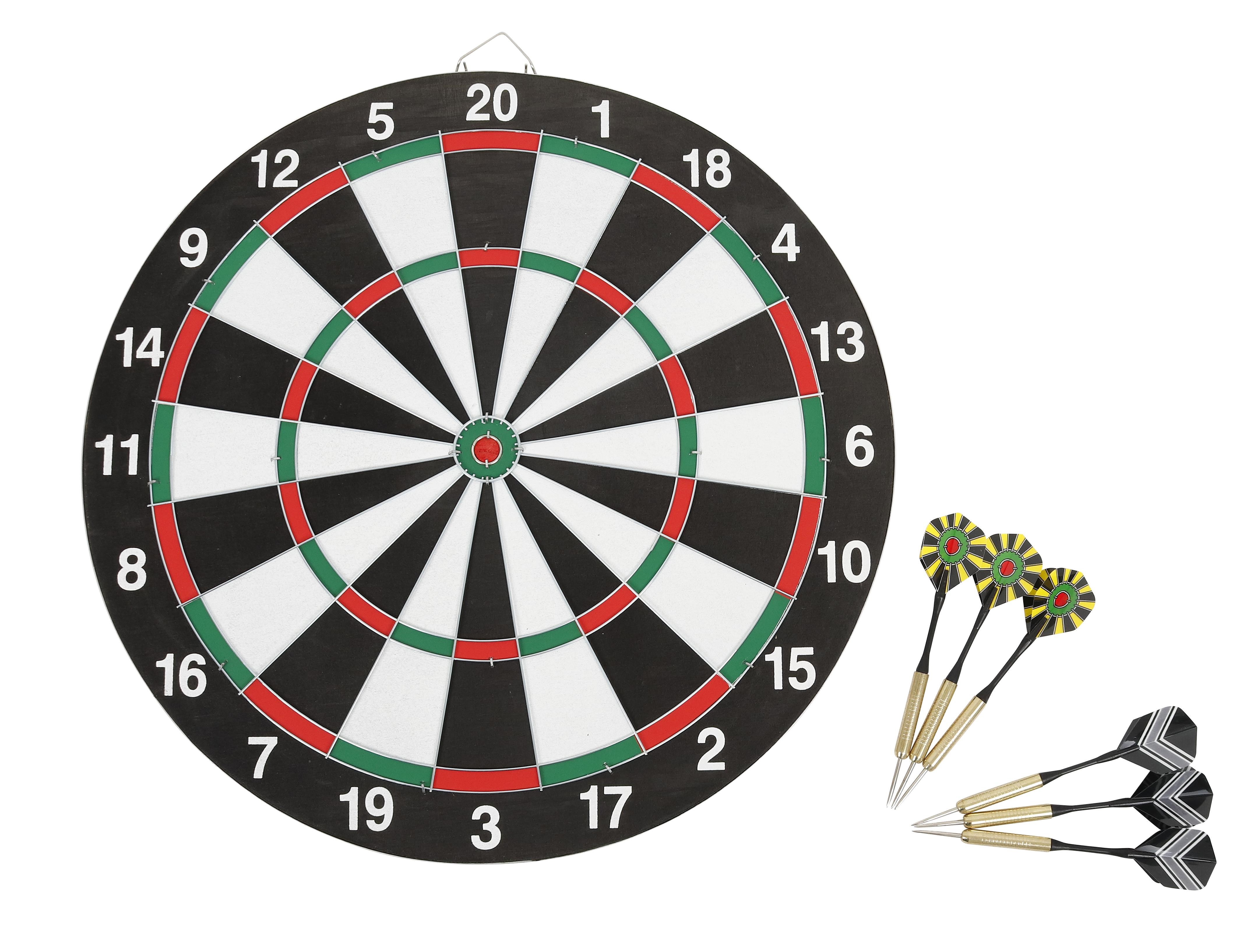 Dartboard With 6 Darts - Gartenspiele 93132