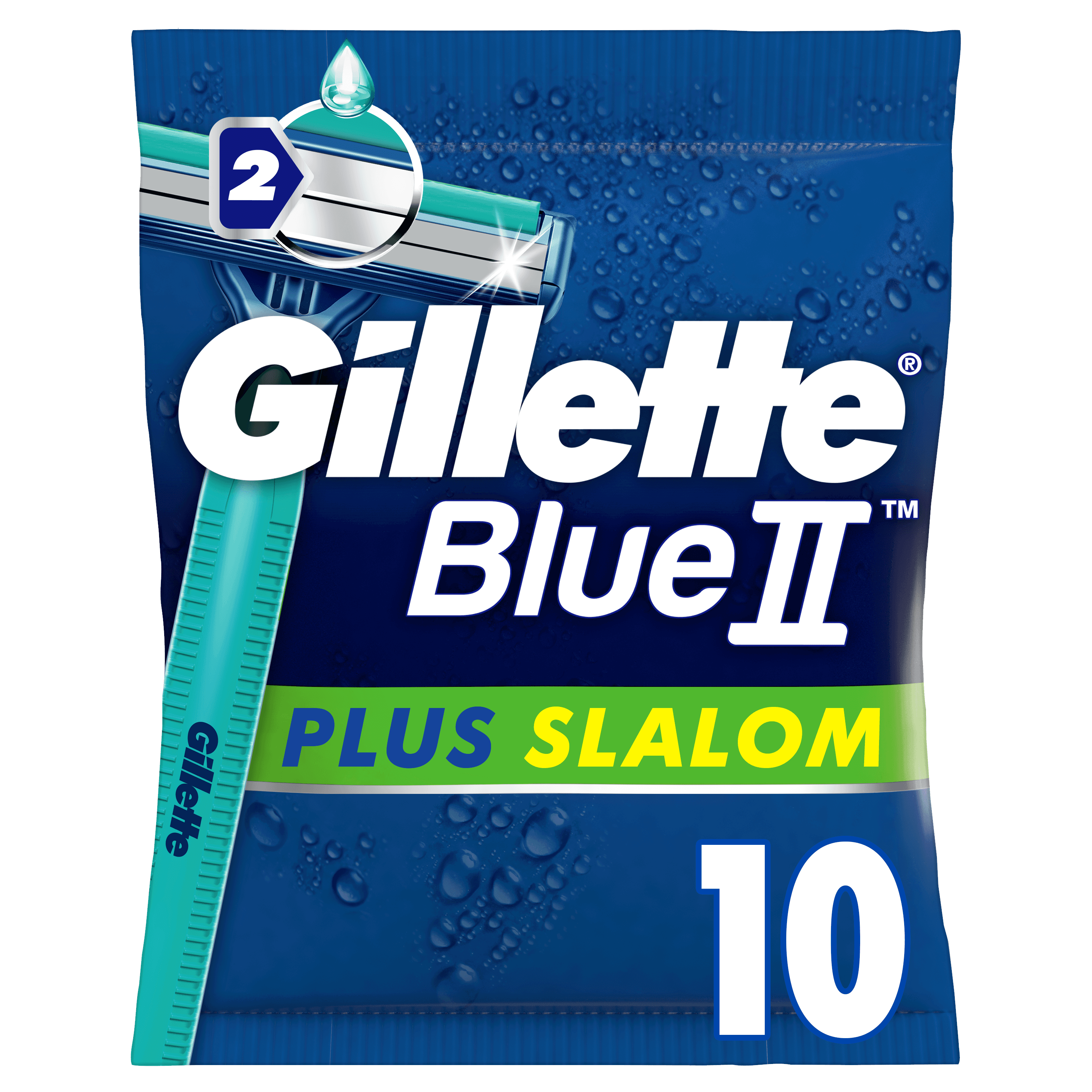 Gillette Blue II Plus Slalom10 Pcs - Rasierausstattung
