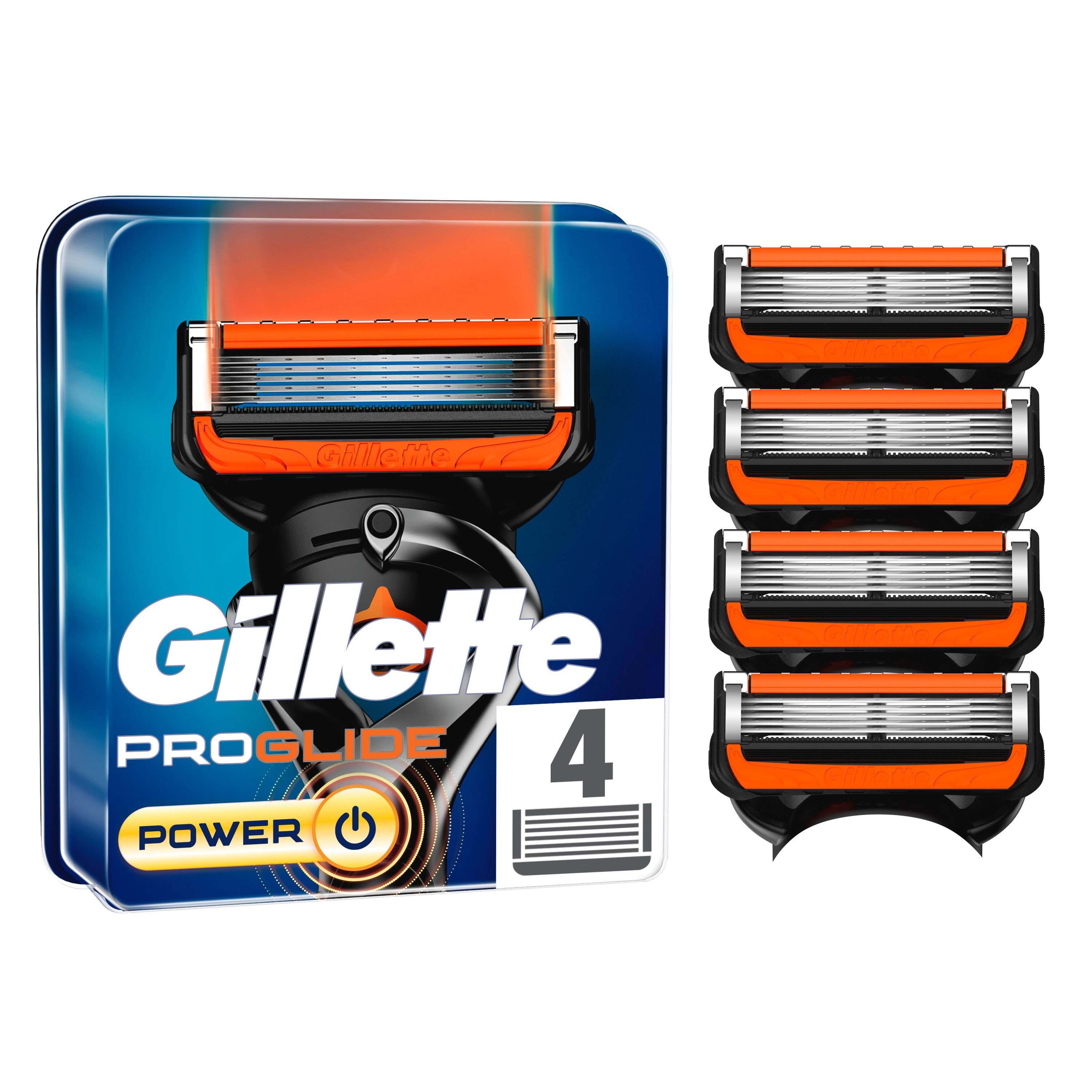 Gillette Fusion Proglide Power Blades 4 Pack - Rasierausstattung