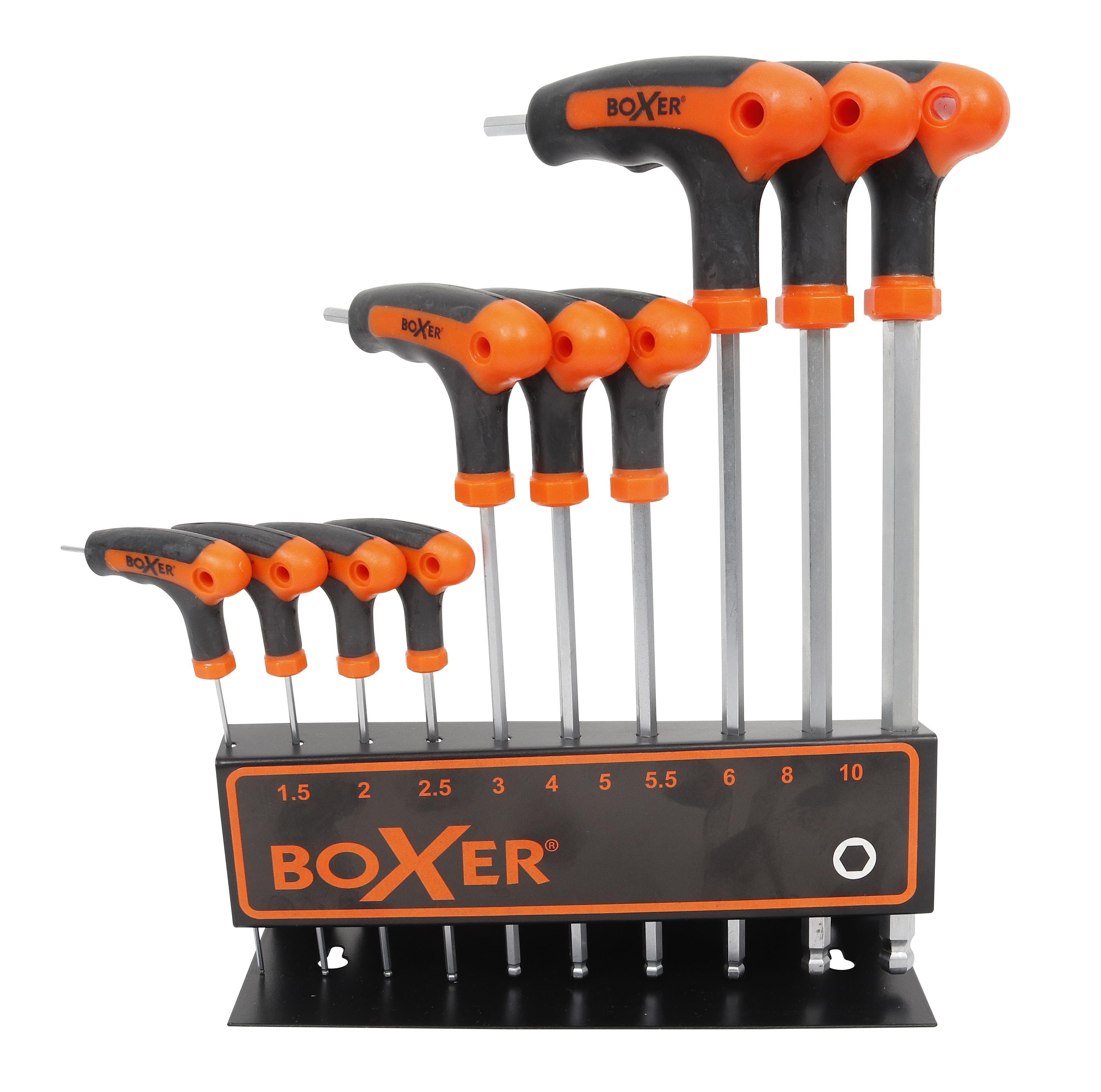Boxer Allen Key T-key Set 10 Sizes - Handwerkzeuge 31492