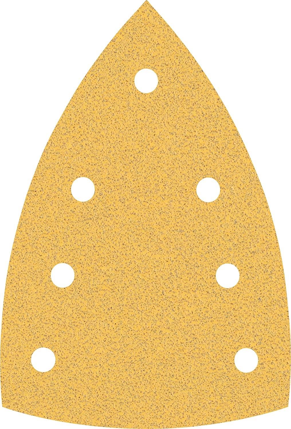 Bosch Expert C470 Hook And Loop Large Delta Sanding Sheets For Paint And Wood 100mm X 150mm 80g Pack of 10 - Schleifmaschine 2608901116