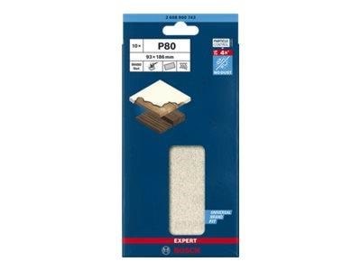 Bosch Slibeblad Plan 93x186mm Net K80 10 Stk - Schleifmaschine