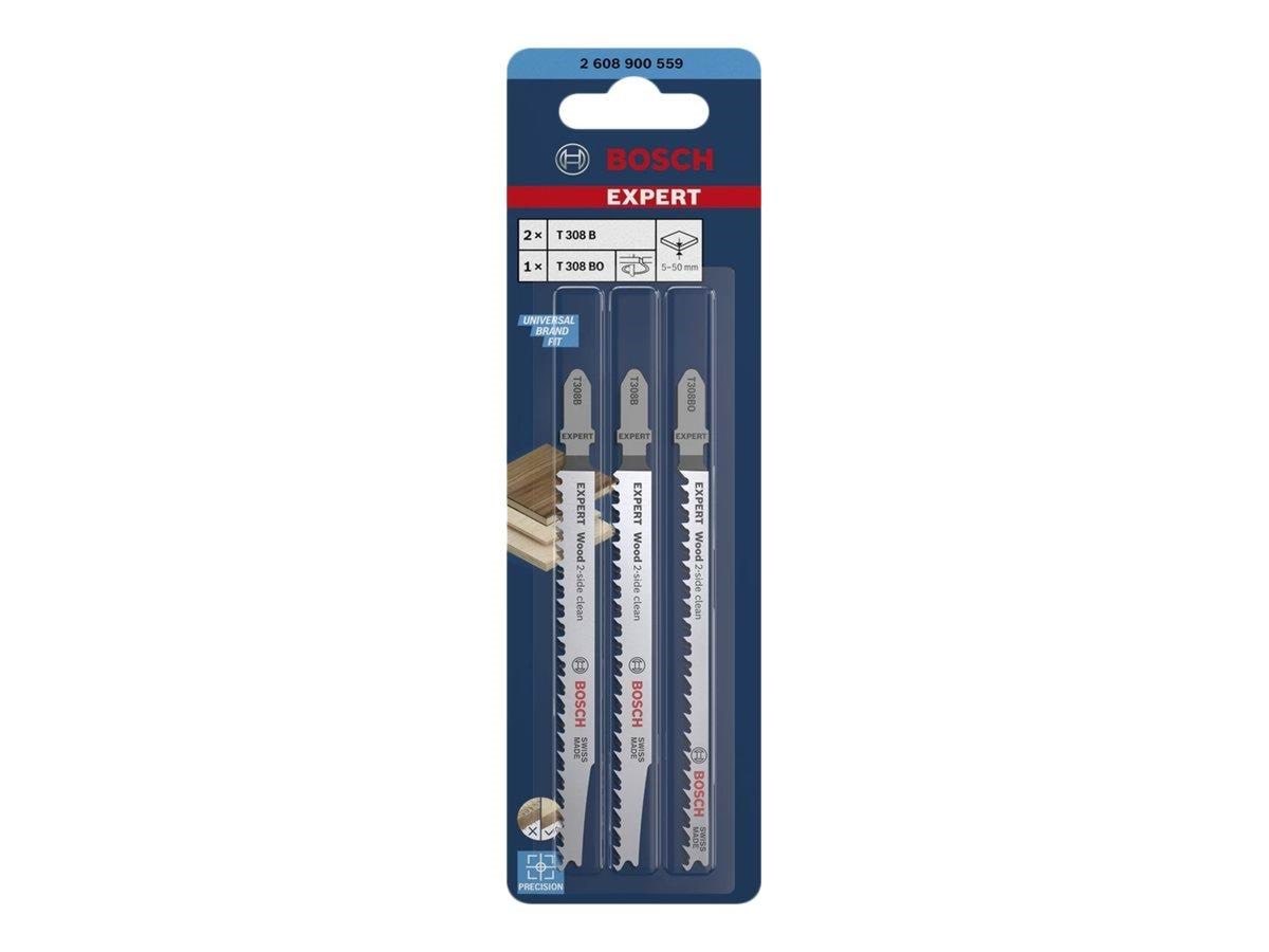 Bosch Expert Wood 2-side Clean Jigsaw Blade Set - Stichsaegen