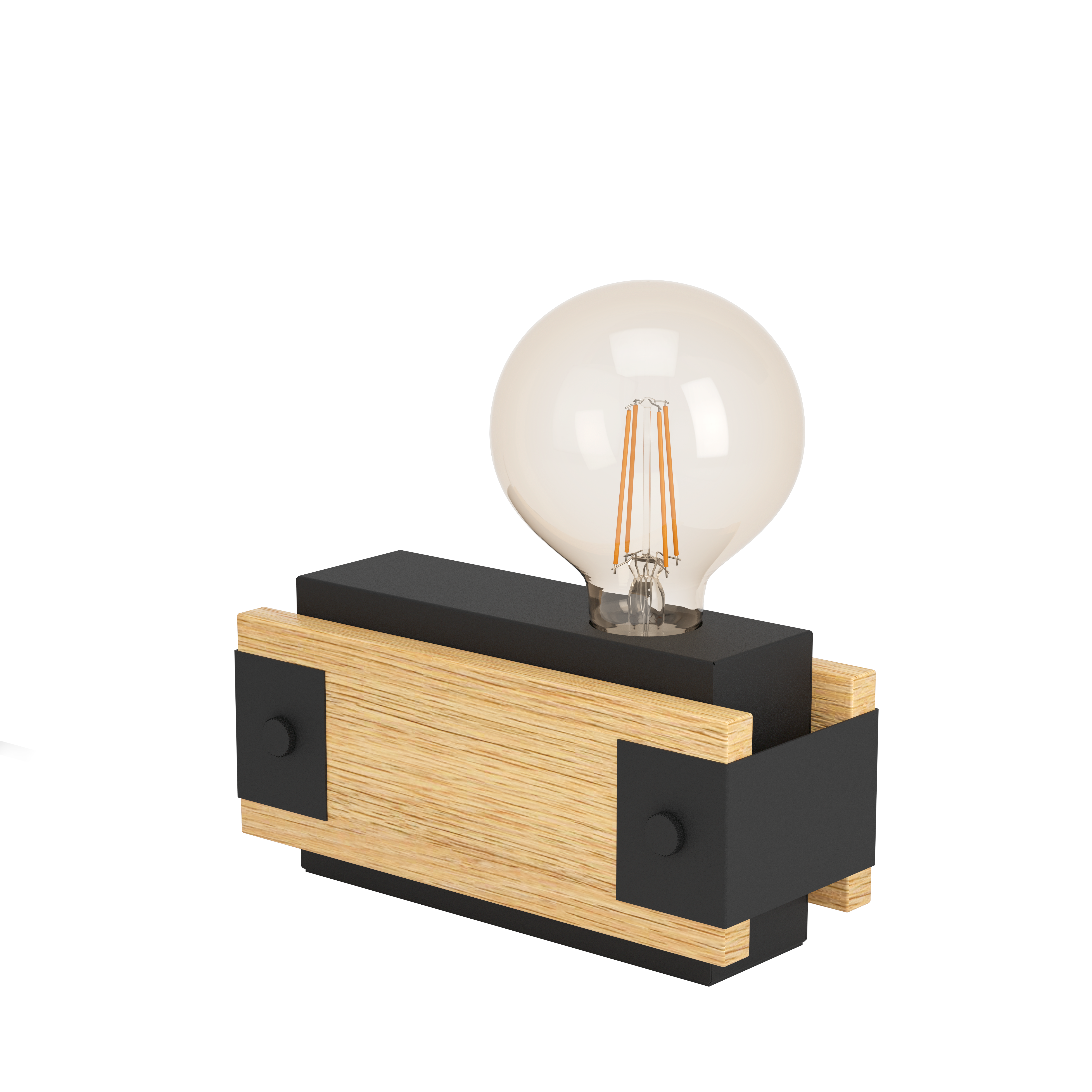 Eglo Layham Tischleuchte, Braun, Schwarz - Lampen 43469