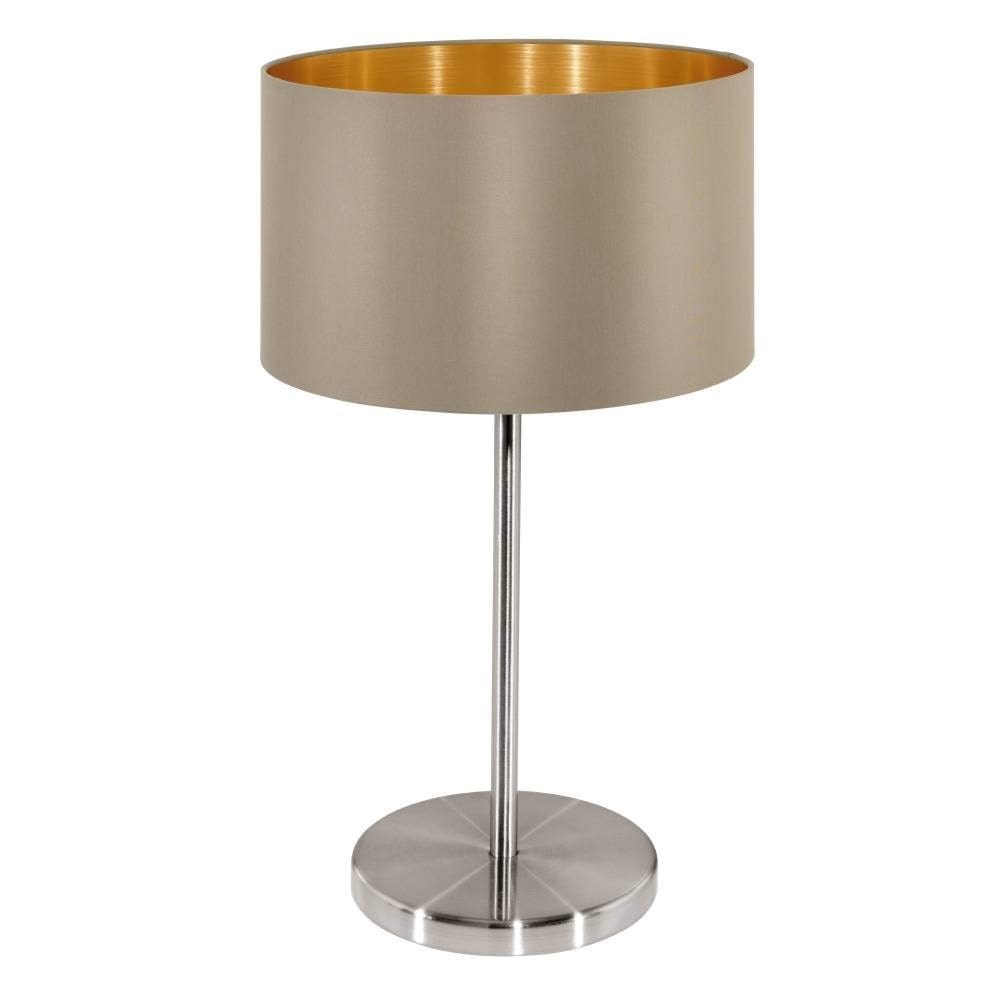 Eglo Maserlo Tischleuchte, Taupe, Gold - Lampen