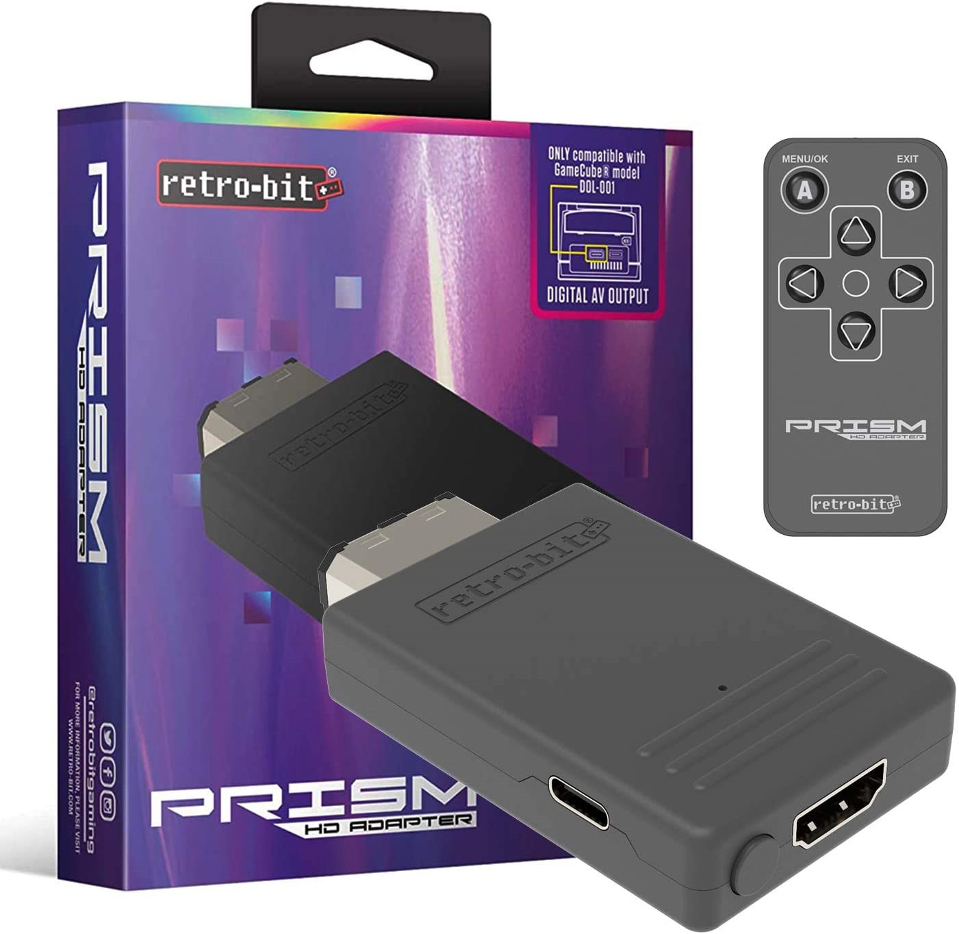 Retro-bit Prism HD Adapter For Gamecube - Miscellaneous Zubehör Für Spielkonsole - Nintendo Gamecube - Gaming Zubehoer