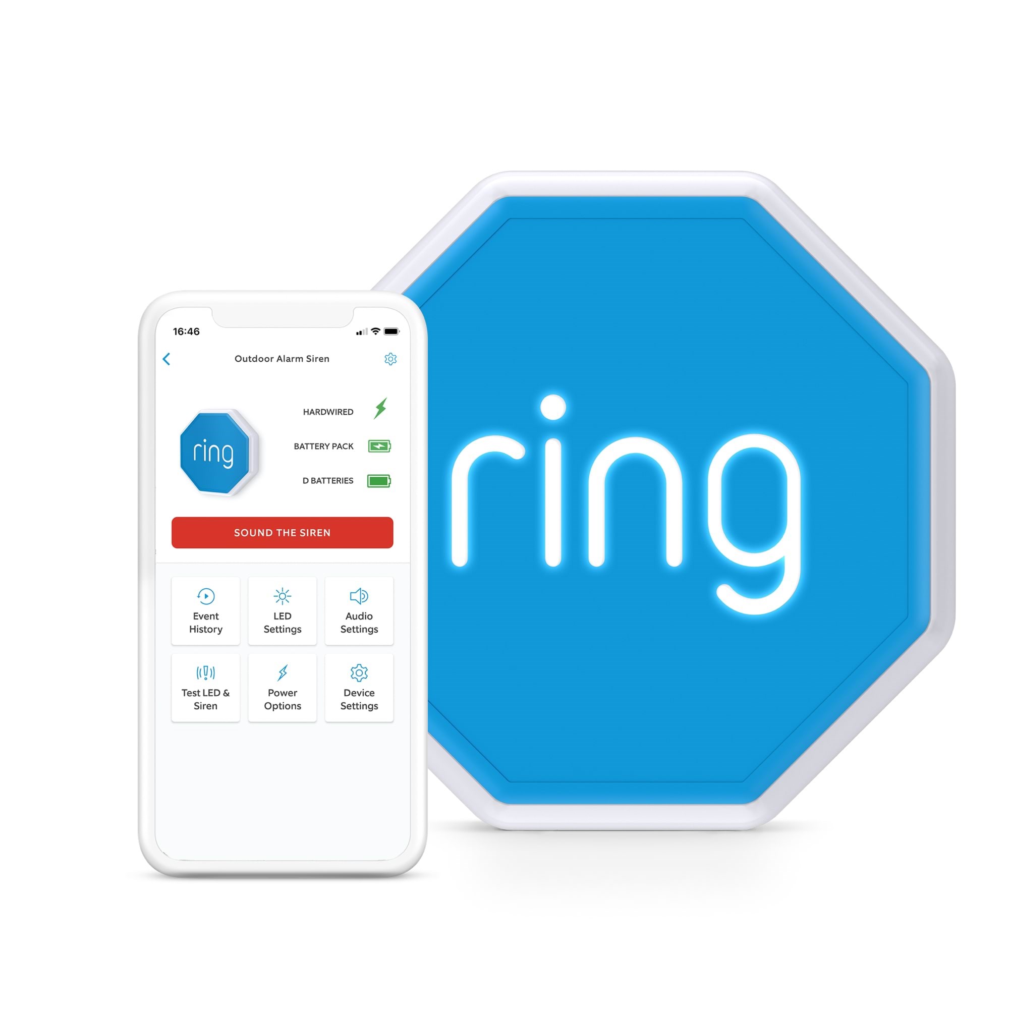 Ring Alarm Outdoor Siren - Smart Home 4as1s1-0eu0