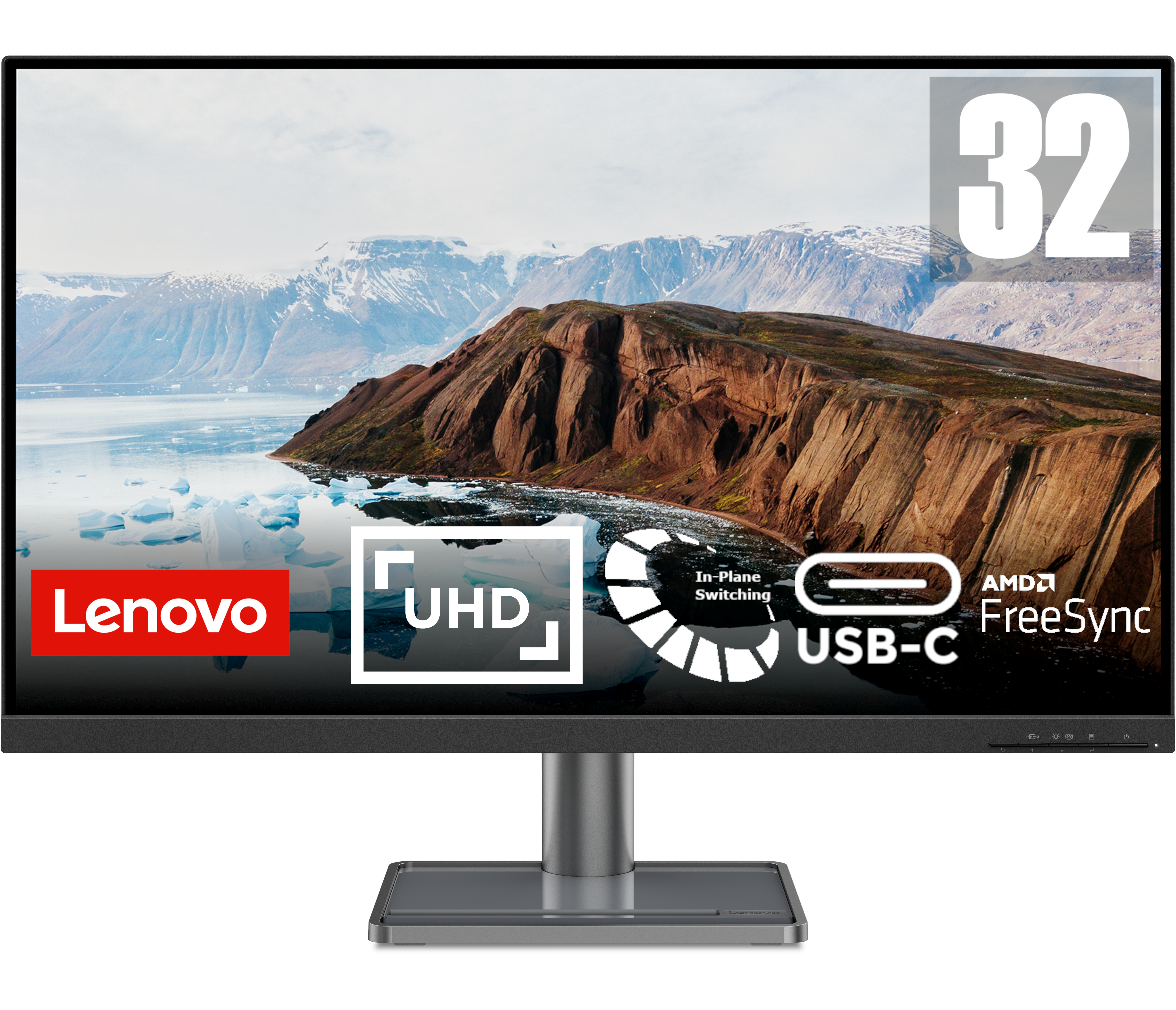 32" Lenovo L32p-30 - 3840x2160 (4K) - Ips - 75w Usb-c - Bildschirm Black 66c9uac1eu