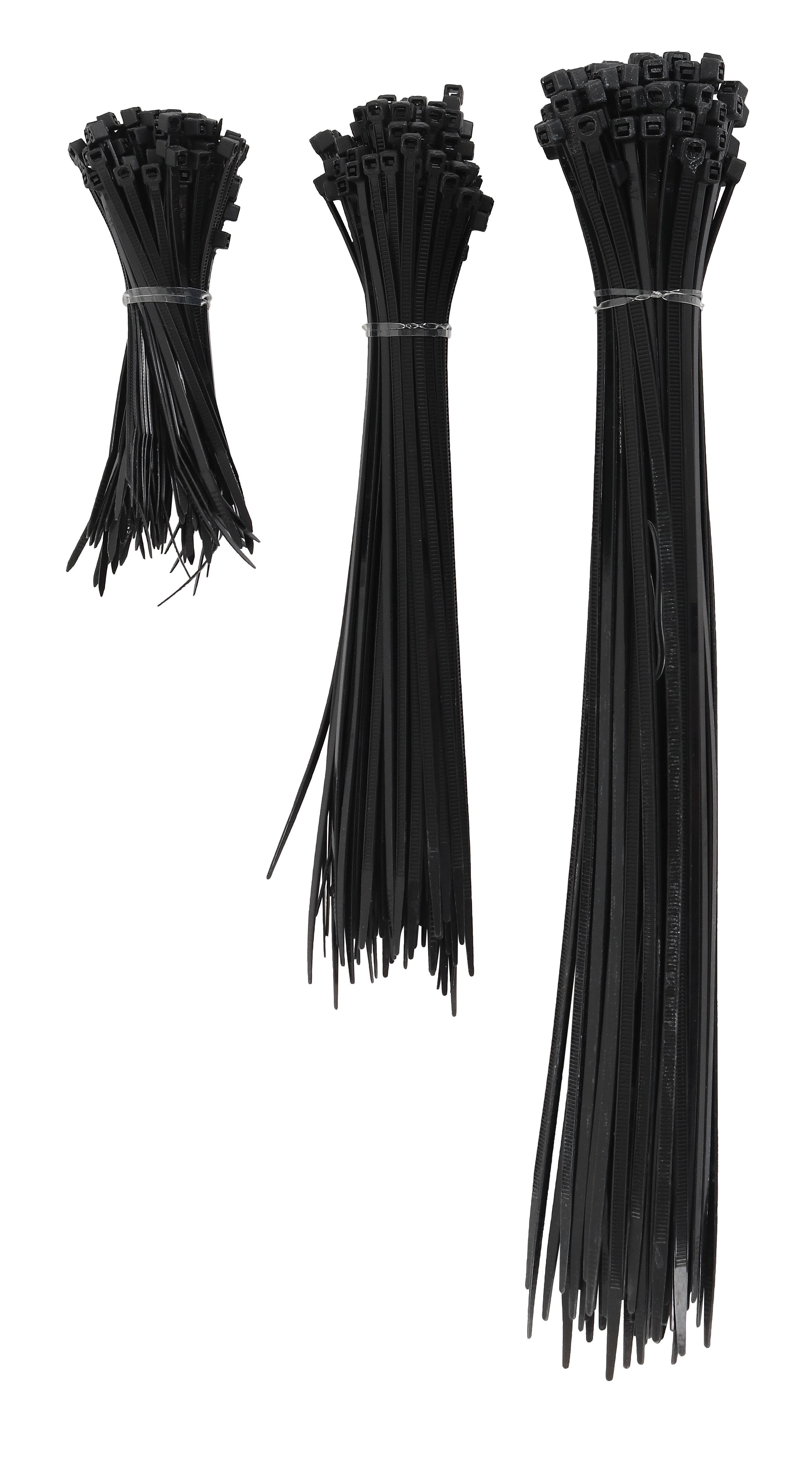 Millarco Cable Ties 300 Pcs. - Black - Kabelkanal Kabelschlauch
