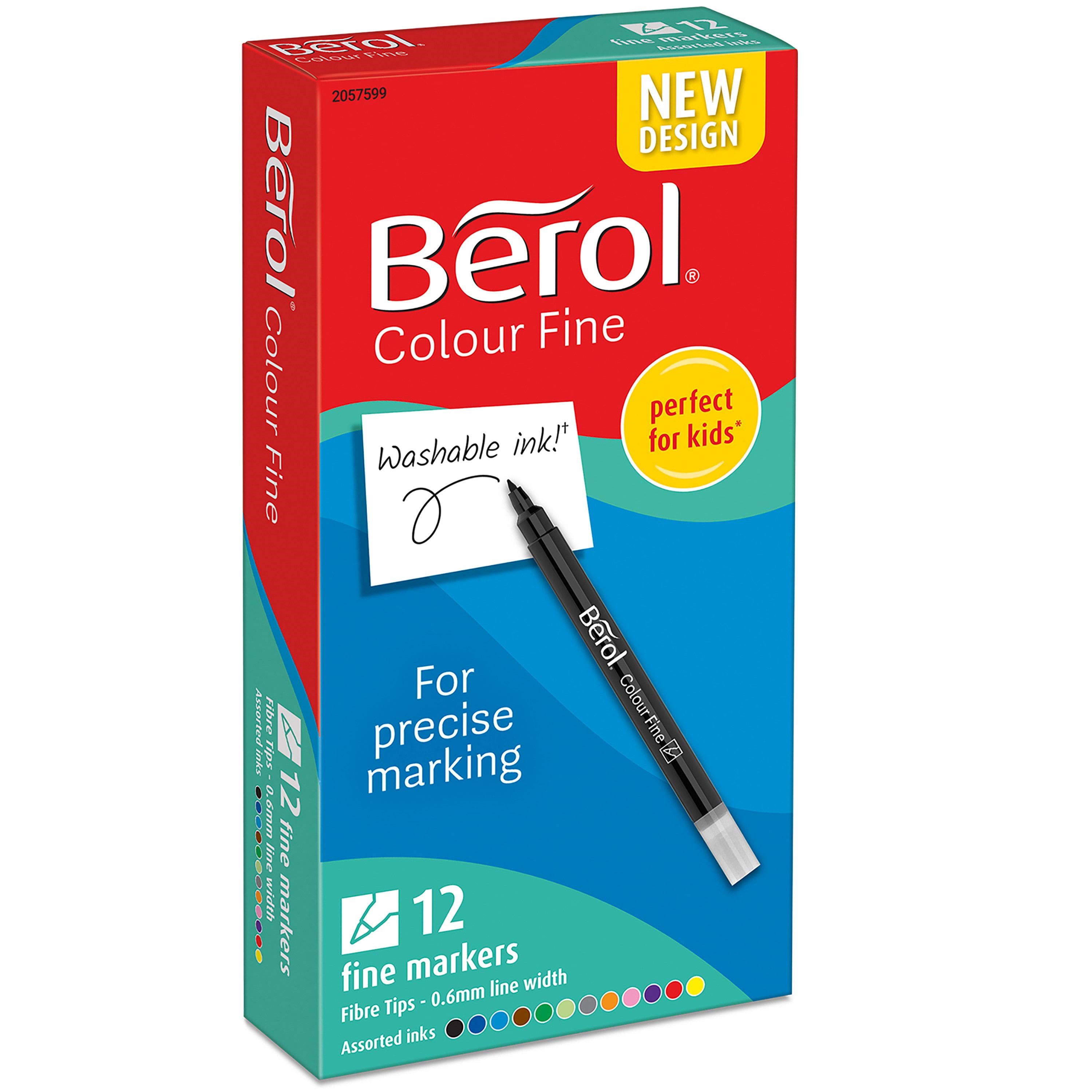 Berol Bunte, Dünne Farbstifte, Strichbreite: 0,6mm - Farblich Sortiert, 12er-pack - Utensilien Zum Schreiben Und Zeichnen