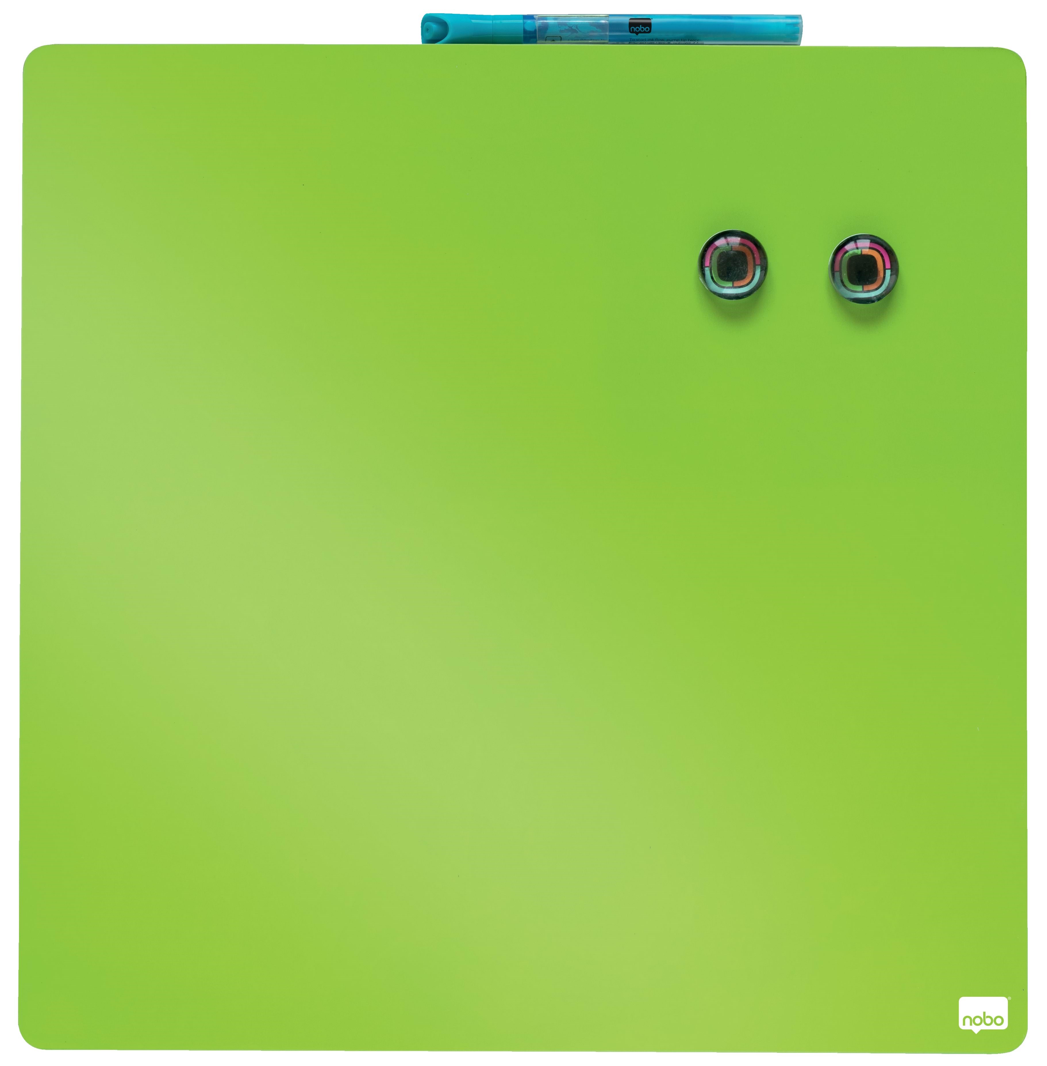 Nobo Quadratisches Whiteboard 36 x 36cm Grün - Konferenz Und Praesentation