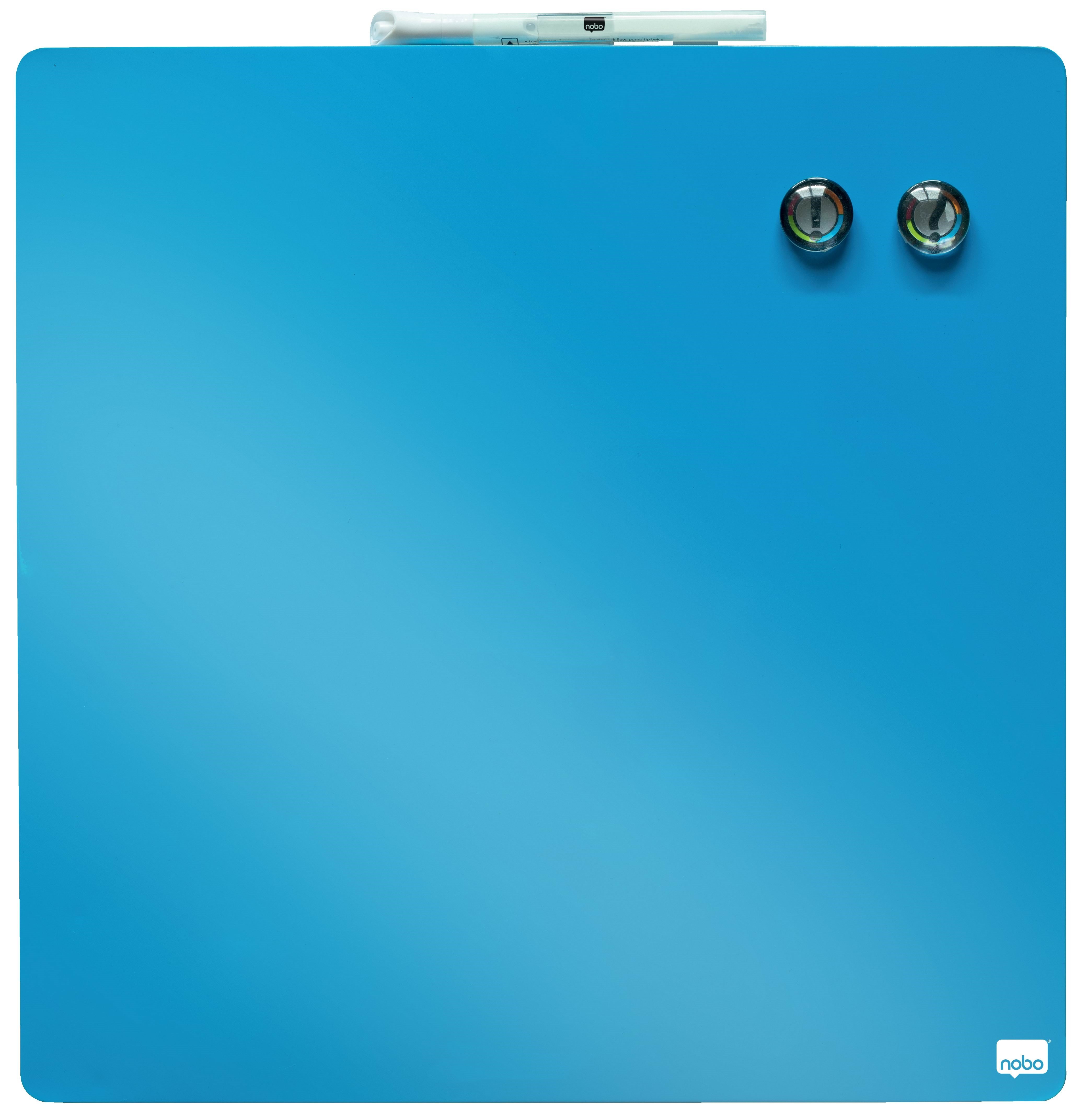 Nobo Quadratisches Whiteboard 36 x 36cm Blau - Konferenz Und Praesentation 1903873