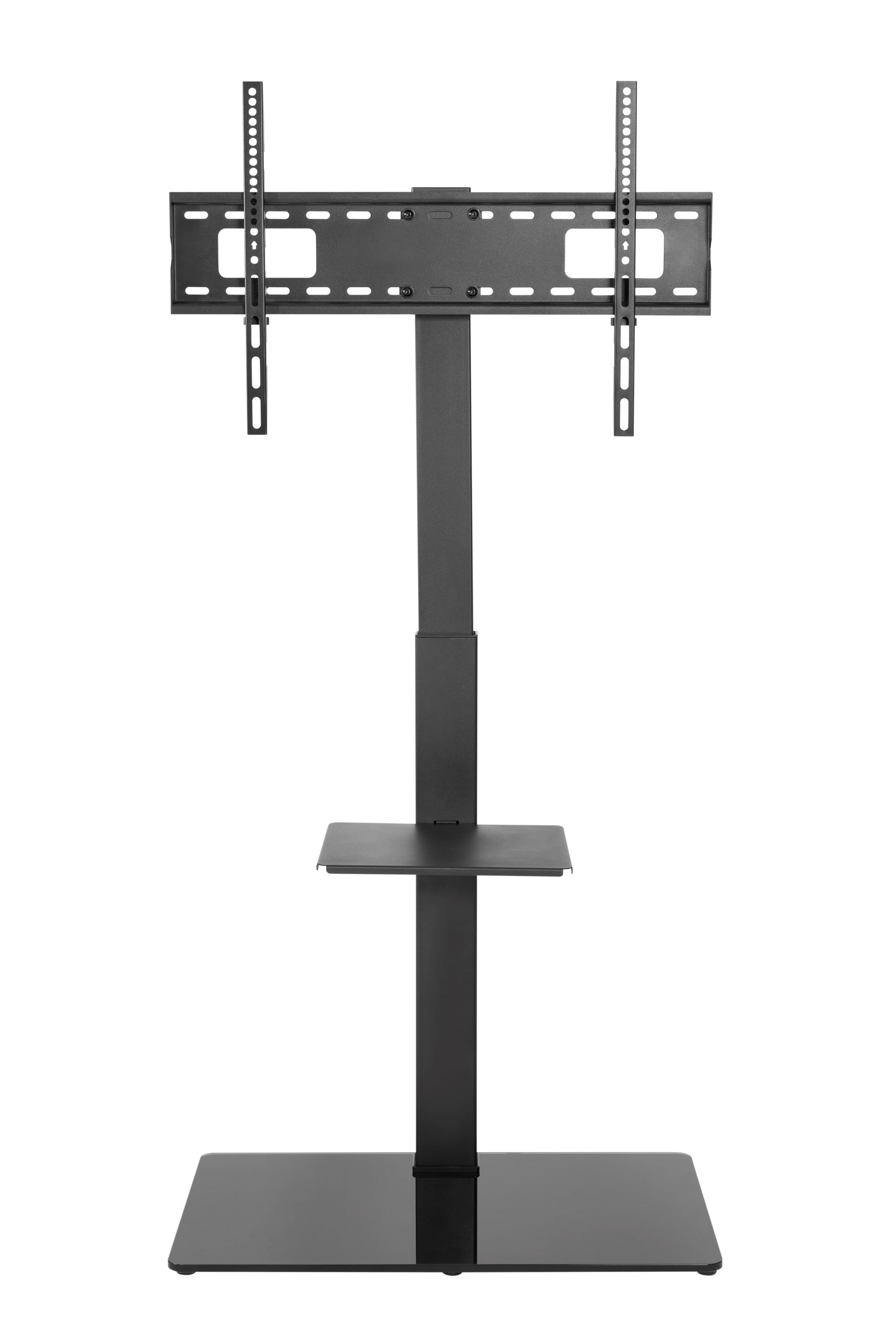 Alterzone Slim 7g TV Stand With Glass Base For 37"-70" Tvs Black - Max 40 kg - Recommended For - TV AV Moebel Wandbeschlaege Alztvslimgl37-70-t