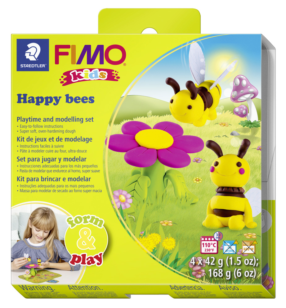 Staedtler Set Mod.Clay Fimo Kids F&P H. Bees - Hobby Zubehoer 8034 27 LZ