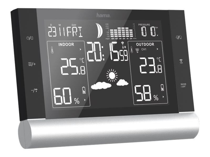 Hama "Black Line Plus" - Weather Station - Wetterwarte 186418