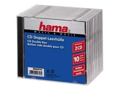Hama CD Double Jewel Case Standard - Storage CD Jewel Case - Speicherzubehoer 44747