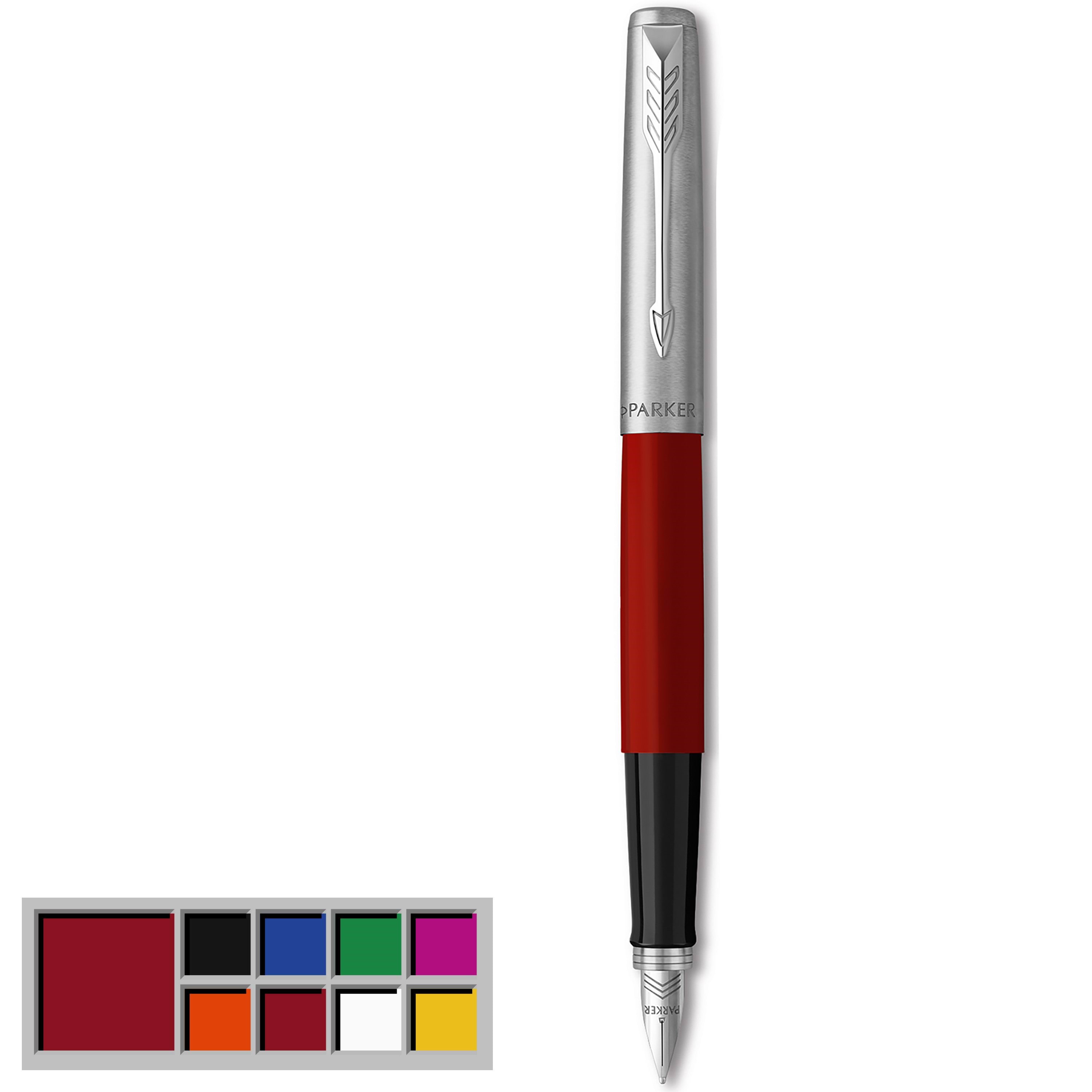 Parker Jotter Originals Füller | Klassisches Rot | Füllfederhalter Mit Mittlerer Feder | Blaue Tinte - Utensilien Zum Schreiben Und Zeichnen 2096872