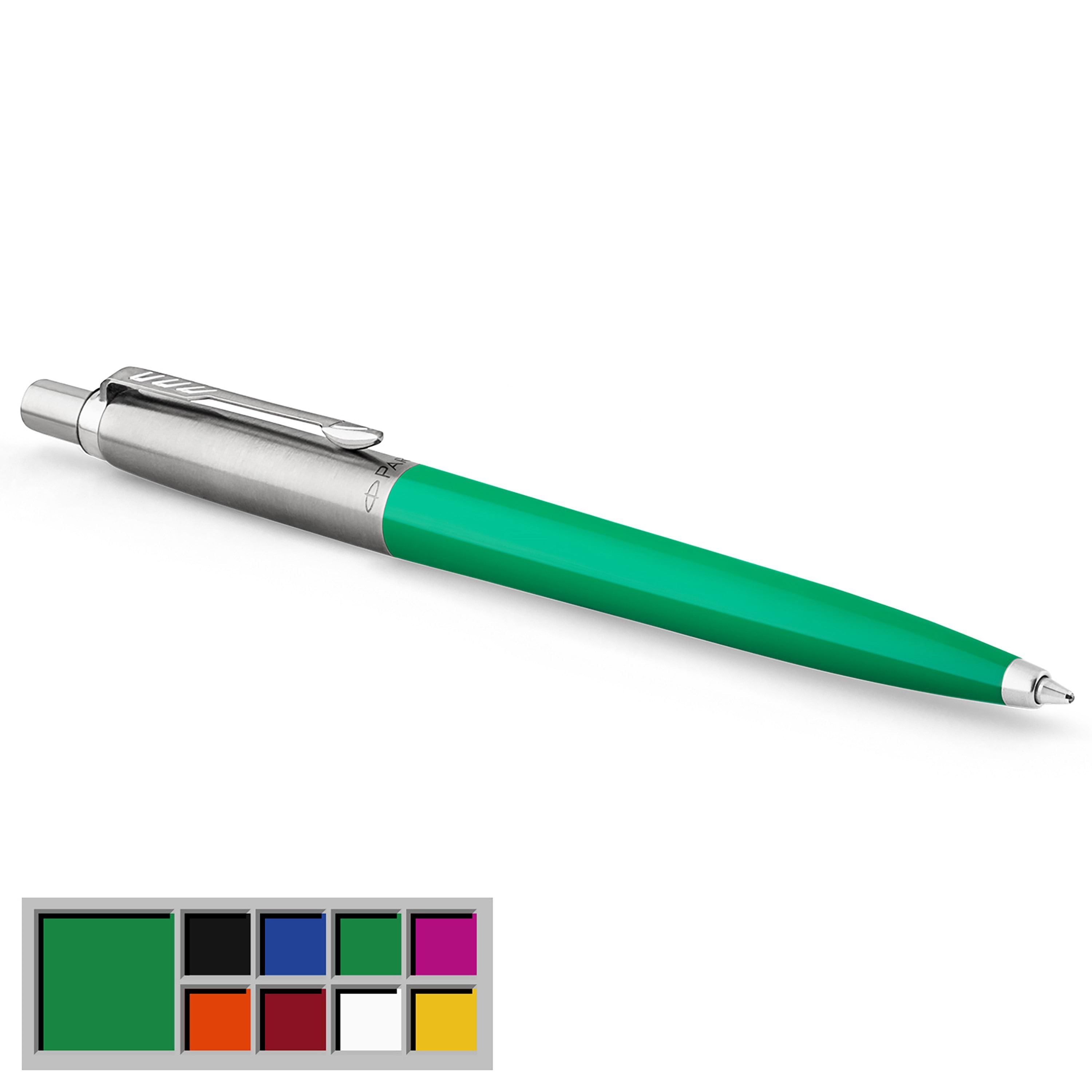 Parker Jotter Originals Kugelschreiber | Klassisches Grün | Mittlere Spitze | Blaue Tinte - Utensilien Zum Schreiben Und Zeichnen