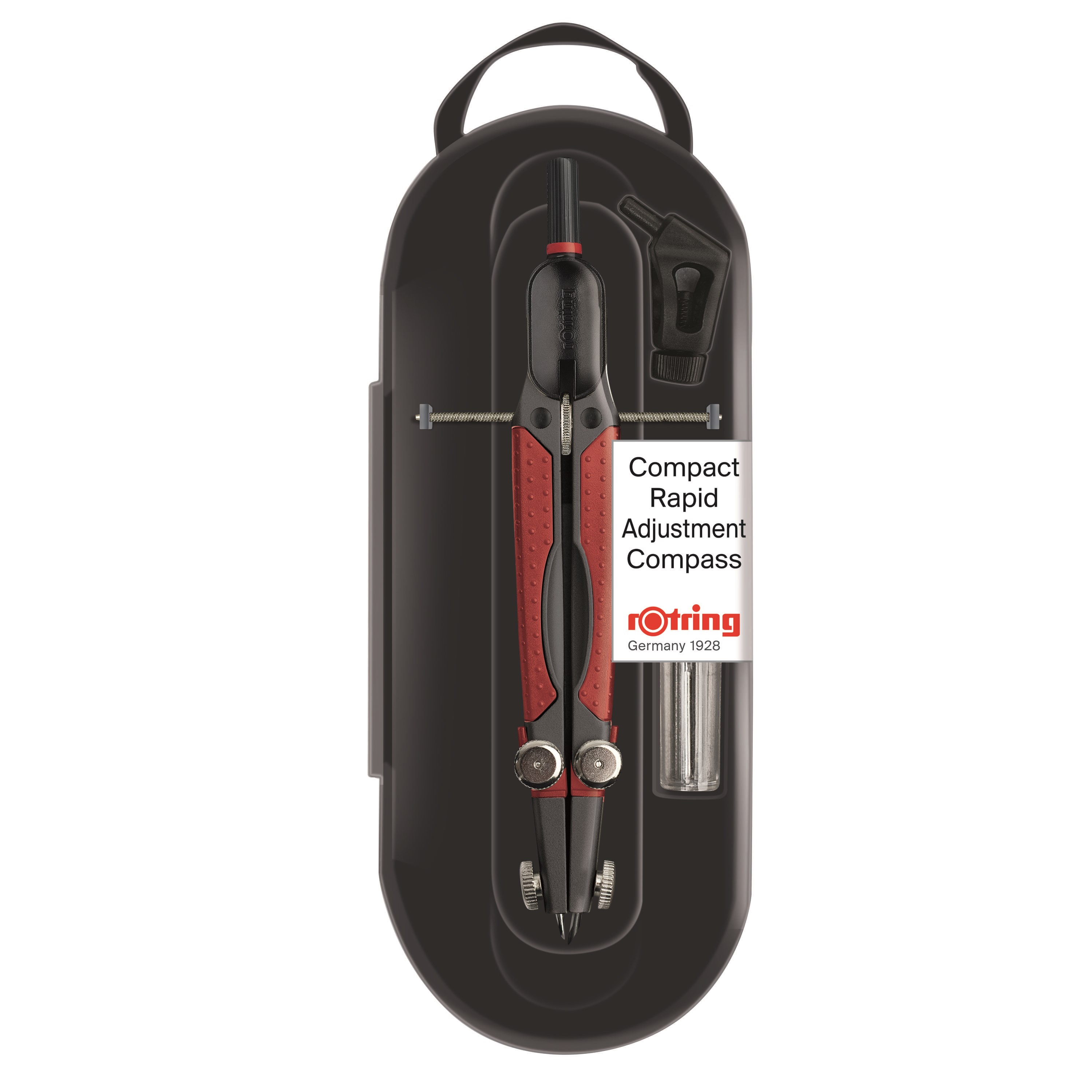 Rotring Rotring Rapid Kompakt Schnellverstellzirkel | 360mm | Mit Minen - Utensilien Zum Schreiben Und Zeichnen