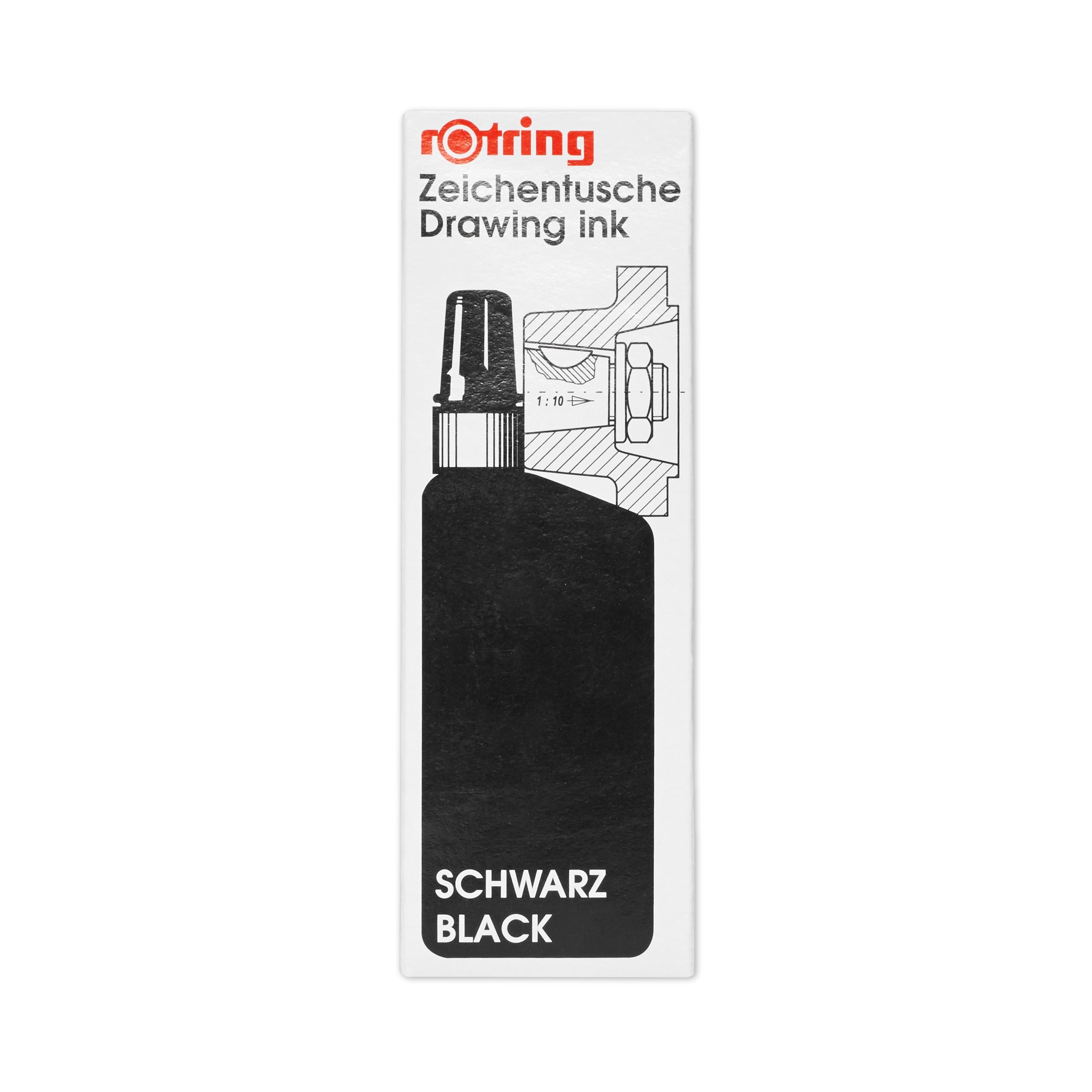 Rotring Rotring Isograph Flüssigtusche in Der Flasche, 23ml, Schwarz (194660) - Utensilien Zum Schreiben Und Zeichnen