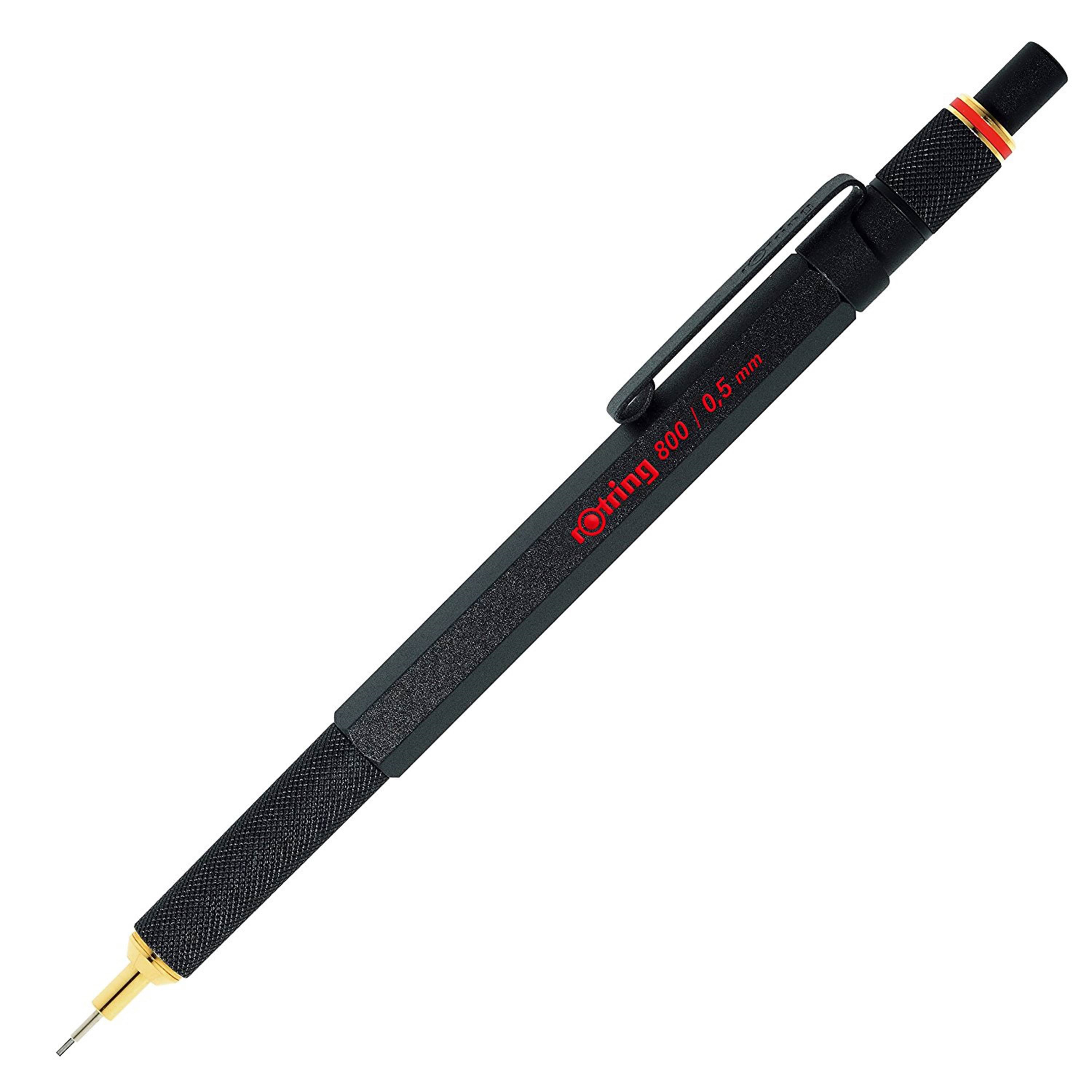 Rotring Rotring 800 Druckbleistift | 0,5 mm | Schwarz Vollmetall - Utensilien Zum Schreiben Und Zeichnen 1904447