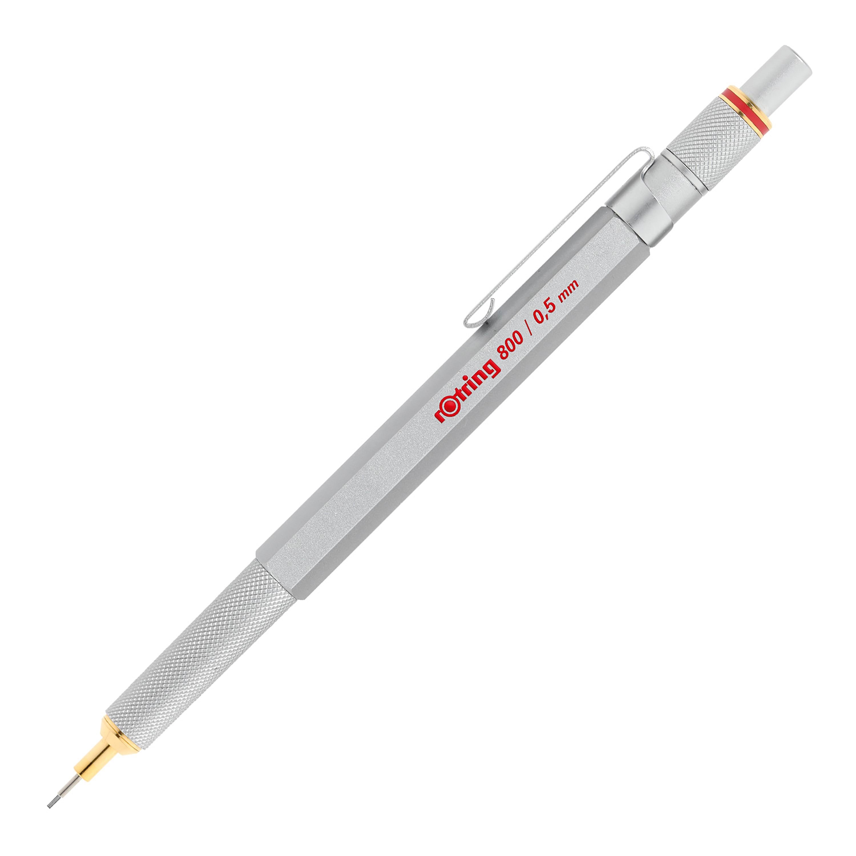 Rotring Rotring 800 Druckbleistift Mit Einzug | 0,5mm | Silber - Utensilien Zum Schreiben Und Zeichnen