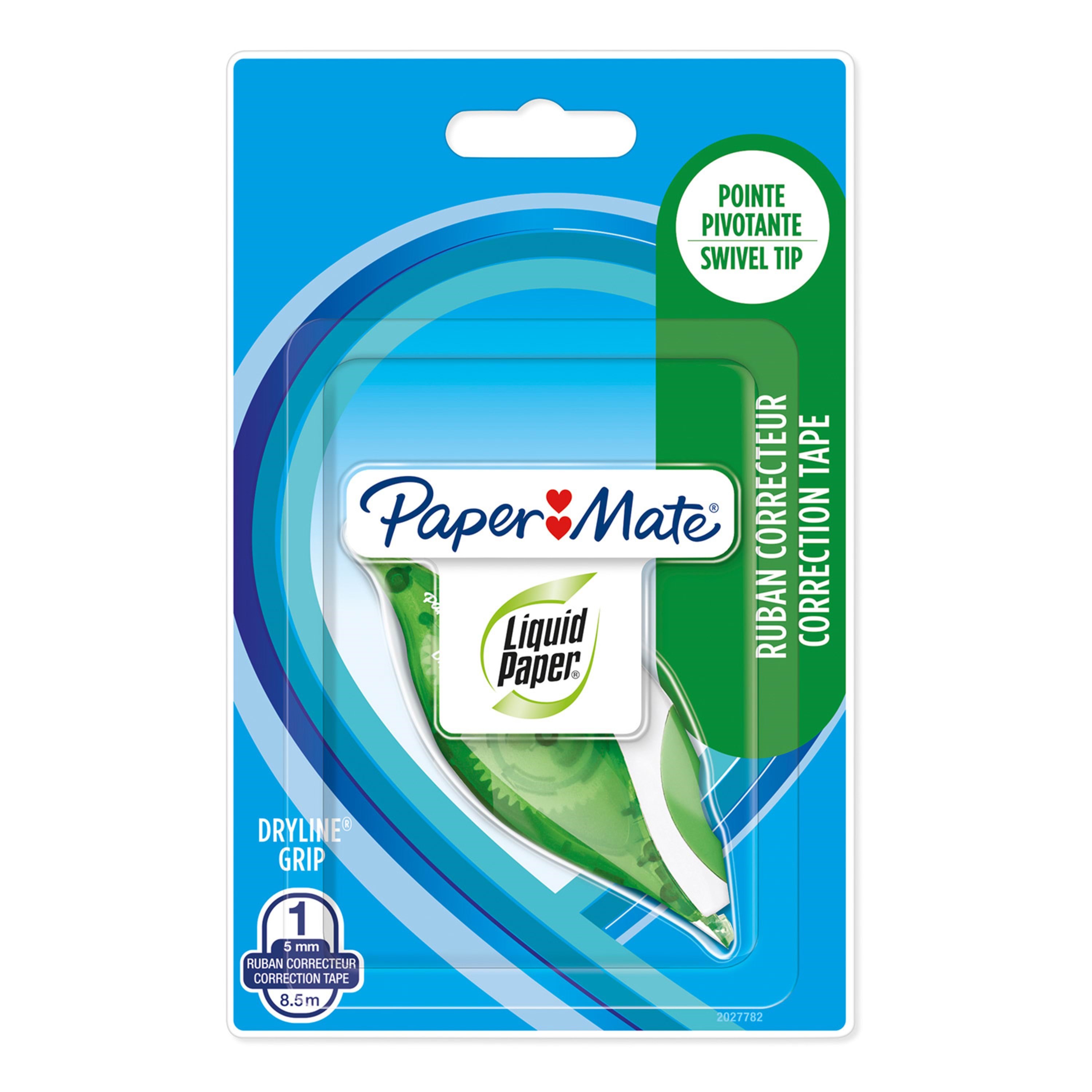 Paper Mate Liquid Paper Dryline Grip-korrekturband | Grün - Klebeband Und Kleber 2027782