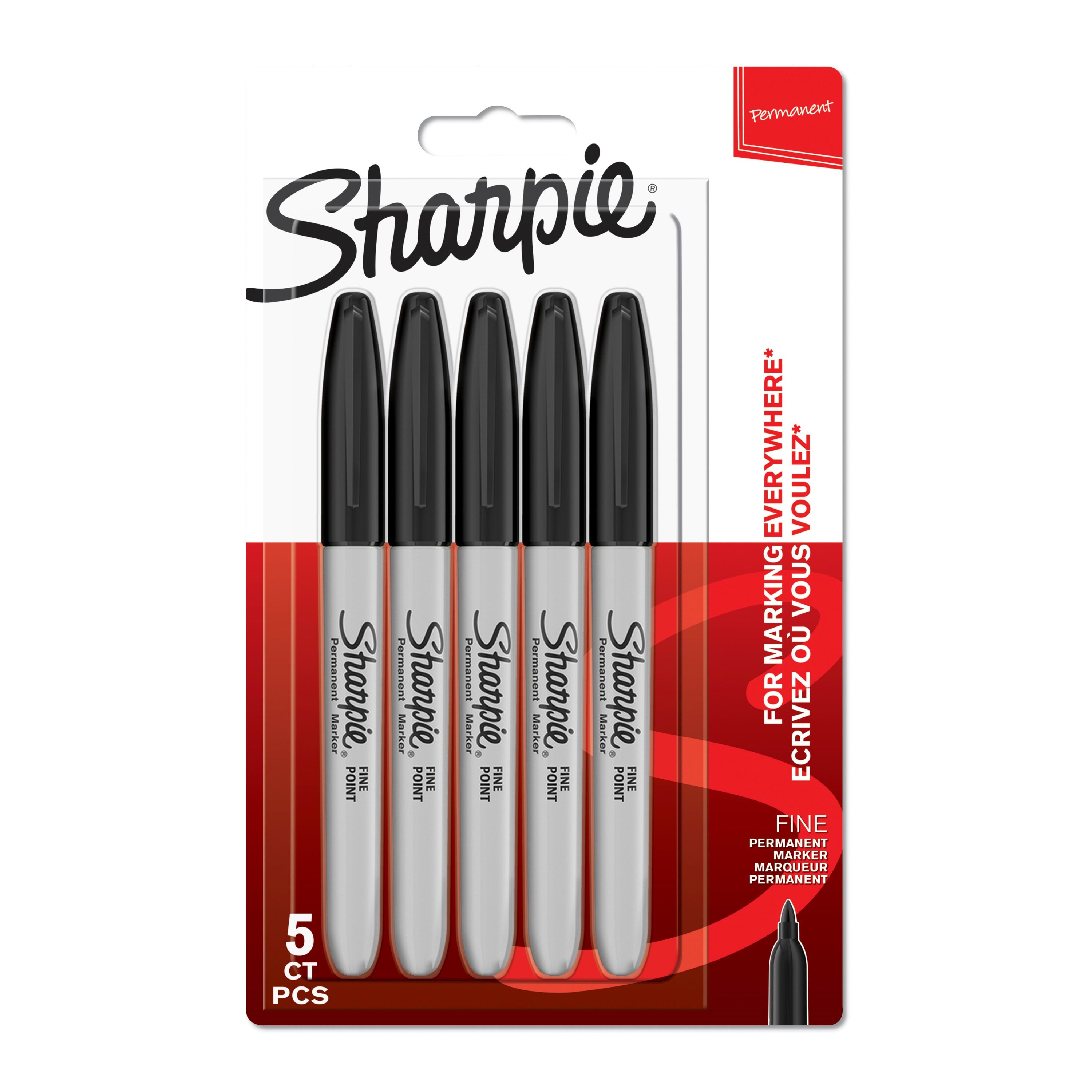 Sharpie Permanent Marker | Marker Stifte Mit Feiner Spitze | Schwarz | 5stück - Utensilien Zum Schreiben Und Zeichnen