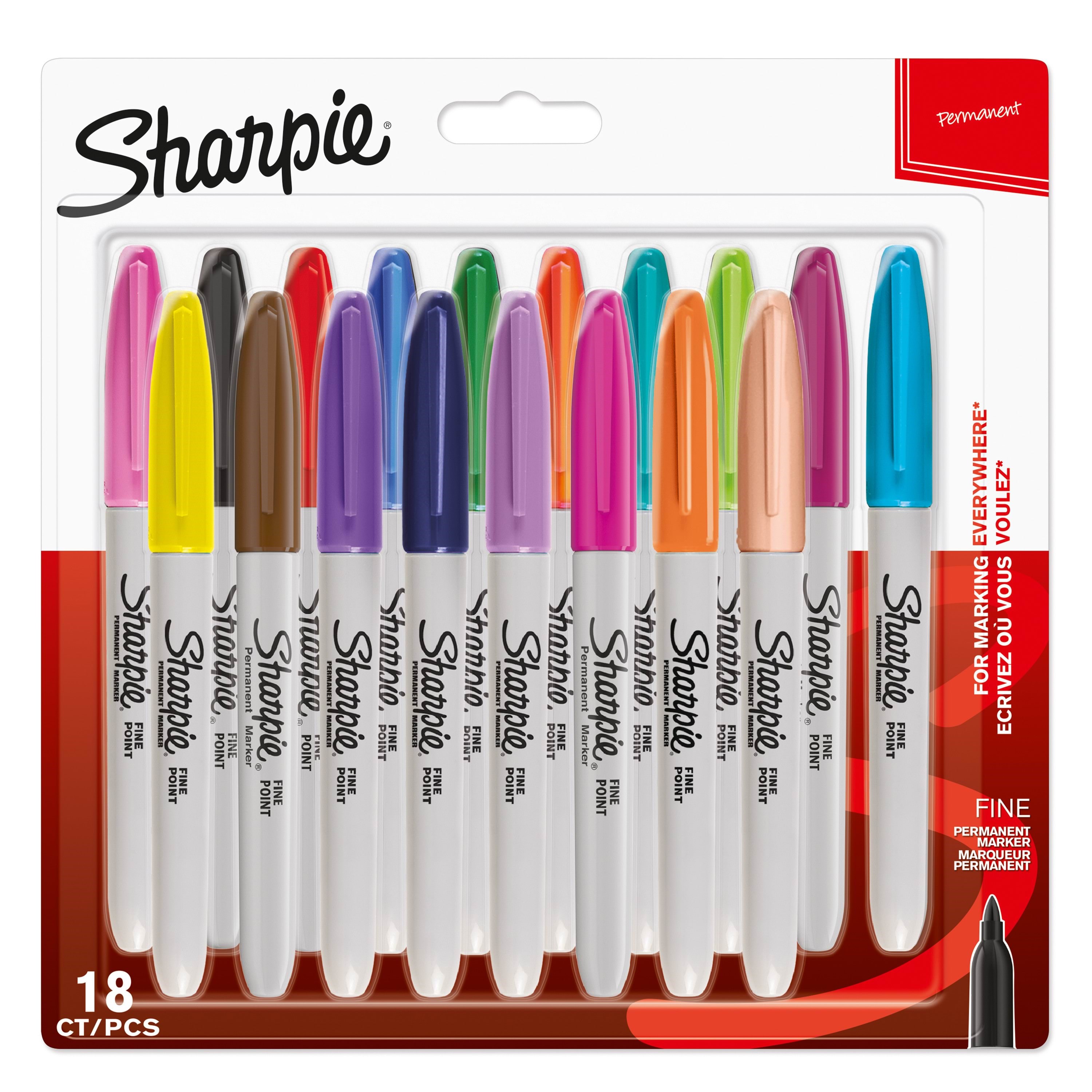 Sharpie Permanent Marker | Marker Stifte Mit Feiner Spitze | Gemischte Farben | 18stück Market Set - Utensilien Zum Schreiben Und Zeichnen 1996112
