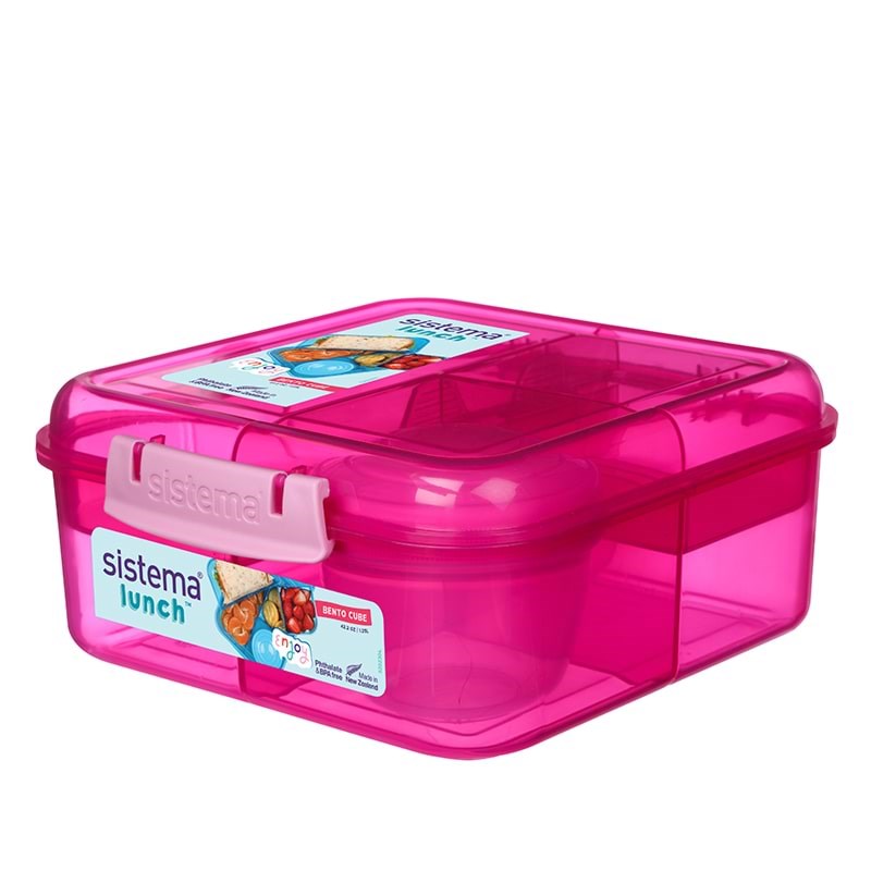 Sistema Bento Cube 1.25 L (Pink) - Kuechenzubehoer 41685