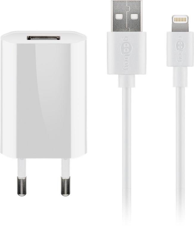 Pro Apple Lightning Charger Set 1 A - Handys Adapter Und Ladegeraete 4040849449789