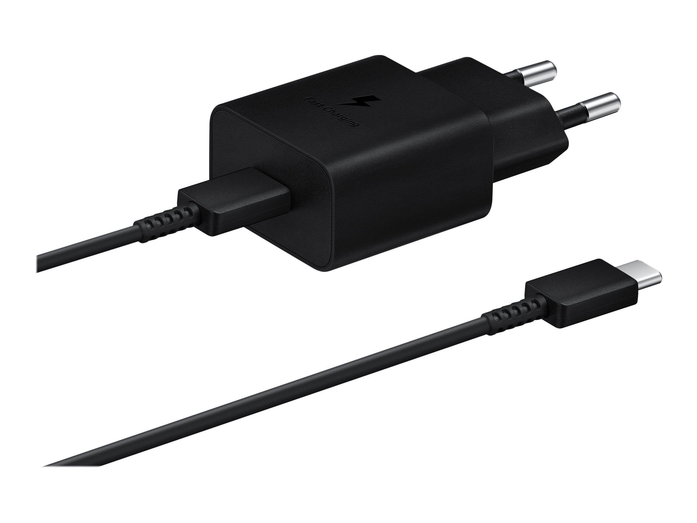 Samsung 15w Usb-c Power Adapter (Incl. Cable) - Black - Handys Adapter Und Ladegeraete Ep-t1510xbegeu