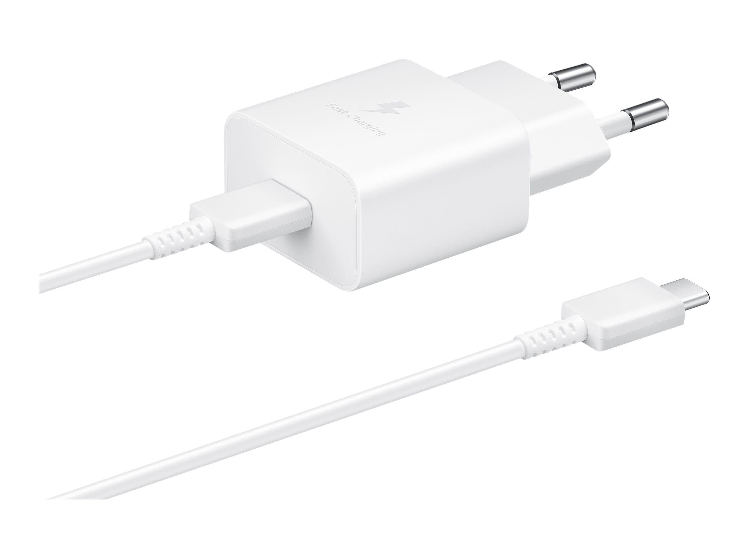 Samsung 15w Usb-c Power Adapter (Incl. Cable) - White - Handys Adapter Und Ladegeraete
