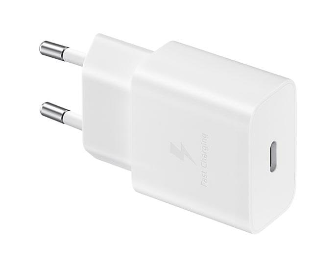 Samsung 15w Usb-c Power Adapter (no Cable) - White - Handys Adapter Und Ladegeraete Ep-t1510nwegeu