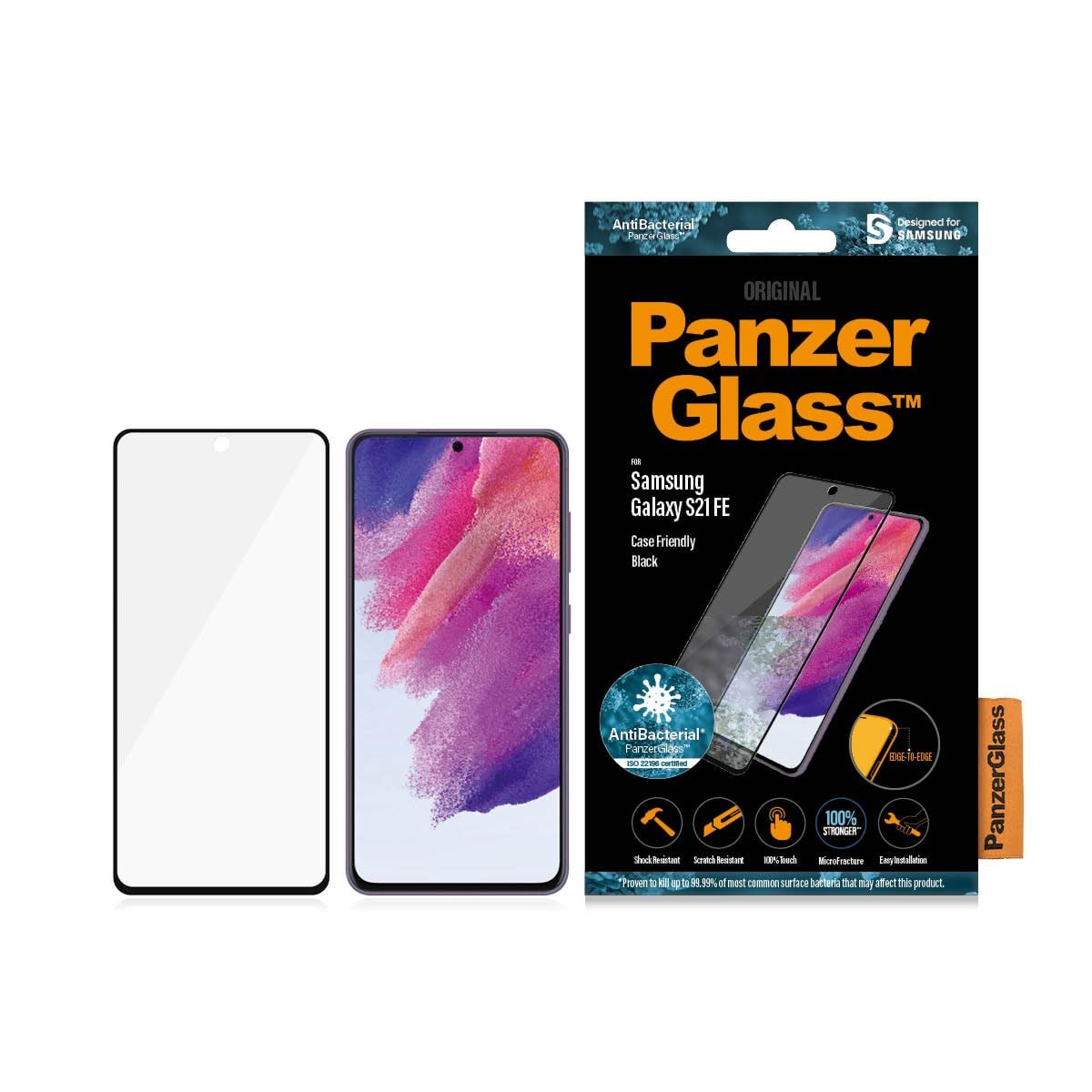 Panzerglass Screen Protector Samsung Galaxy S21 FE - Handys Schutzfolie Panzer7275